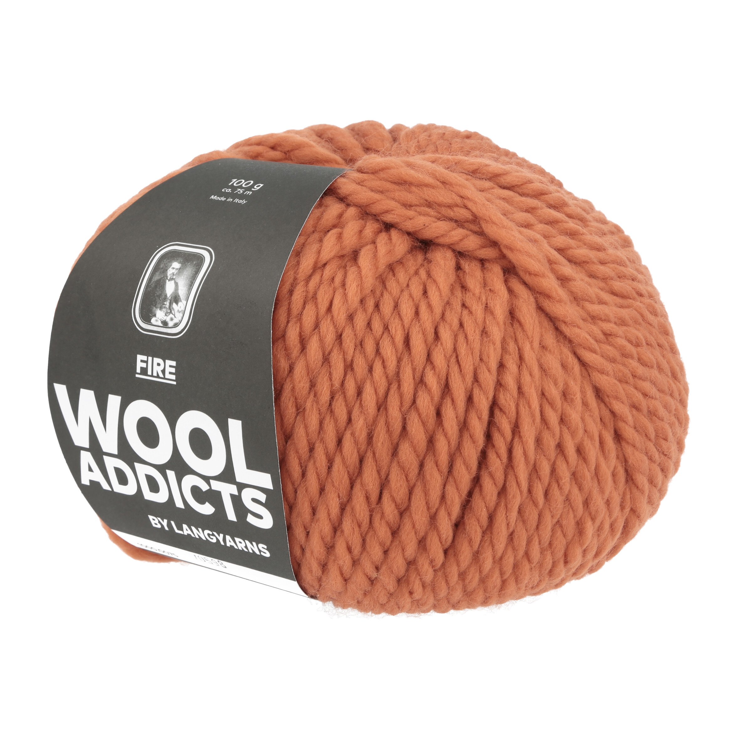 WOOLADDICTS FIRE 0075 ORANGE 100GR