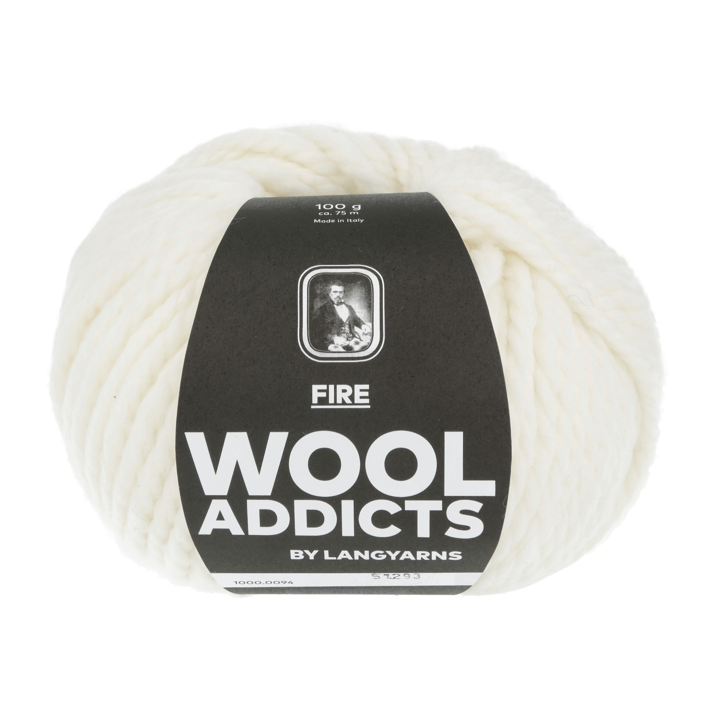 WOOLADDICTS FIRE 0094 WEIß 100GR