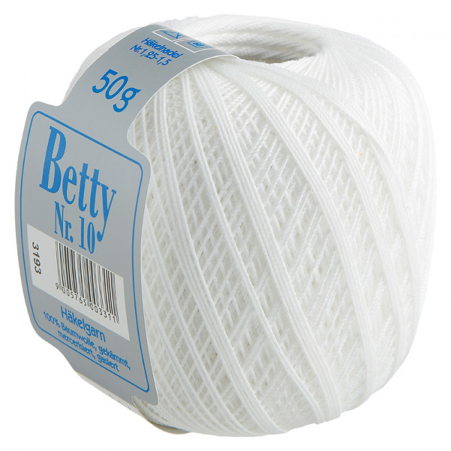 BETTY FILATO ALL`UNCINETTO NR. 10 50GR BIANCO