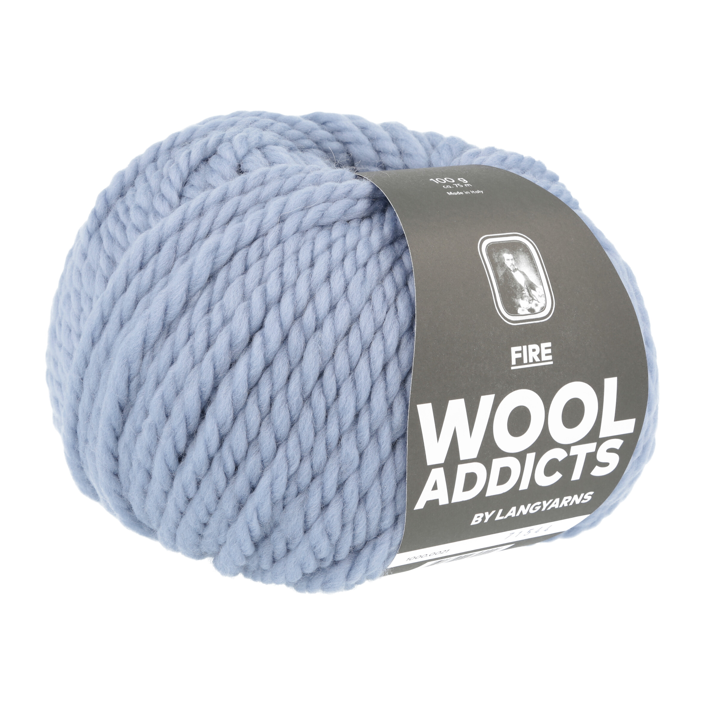 WOOLADDICTS FIRE 0021 HELLBLAU 100GR