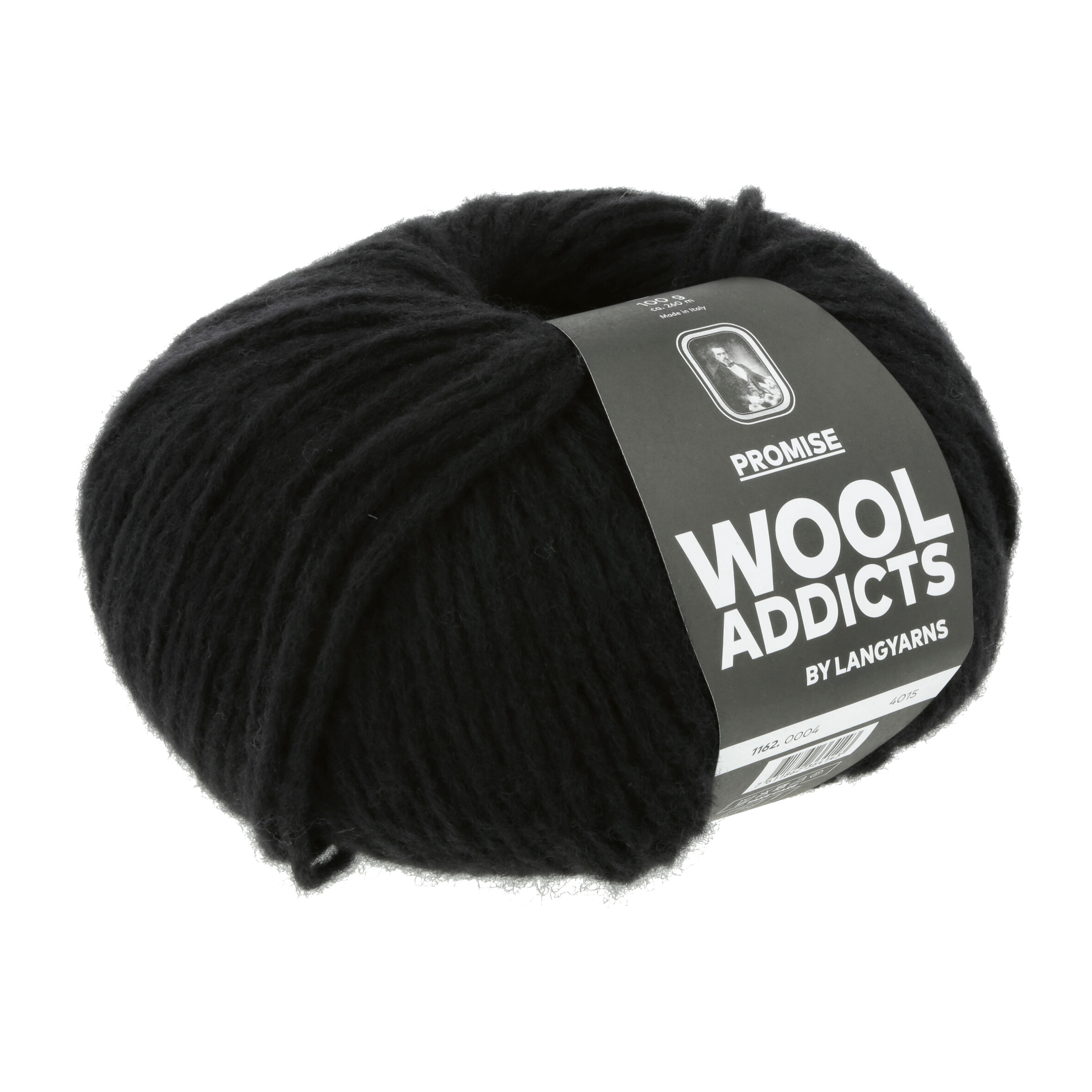 LANG WOOL ADDICTS PROMISE SCHWARZ 100GR