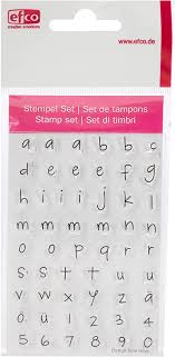 STEMPEL CLEAR ALPHABET KLEINBUCHSTABEN 55- TEILIG