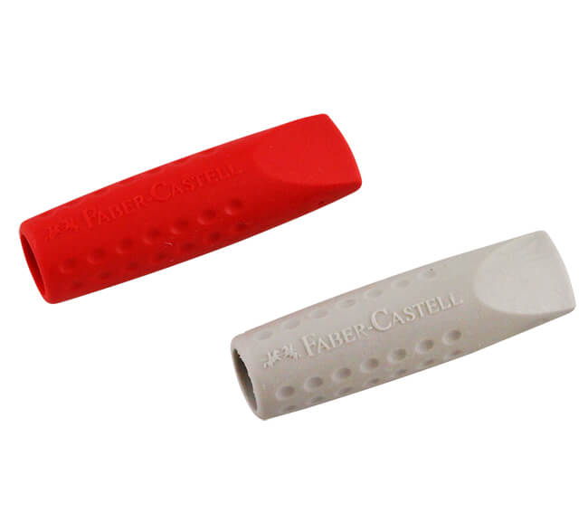 GRIP 2001 BUSTINA CON 2 GOMMINI SALVAPUNTA ROSSO/GRIGIO