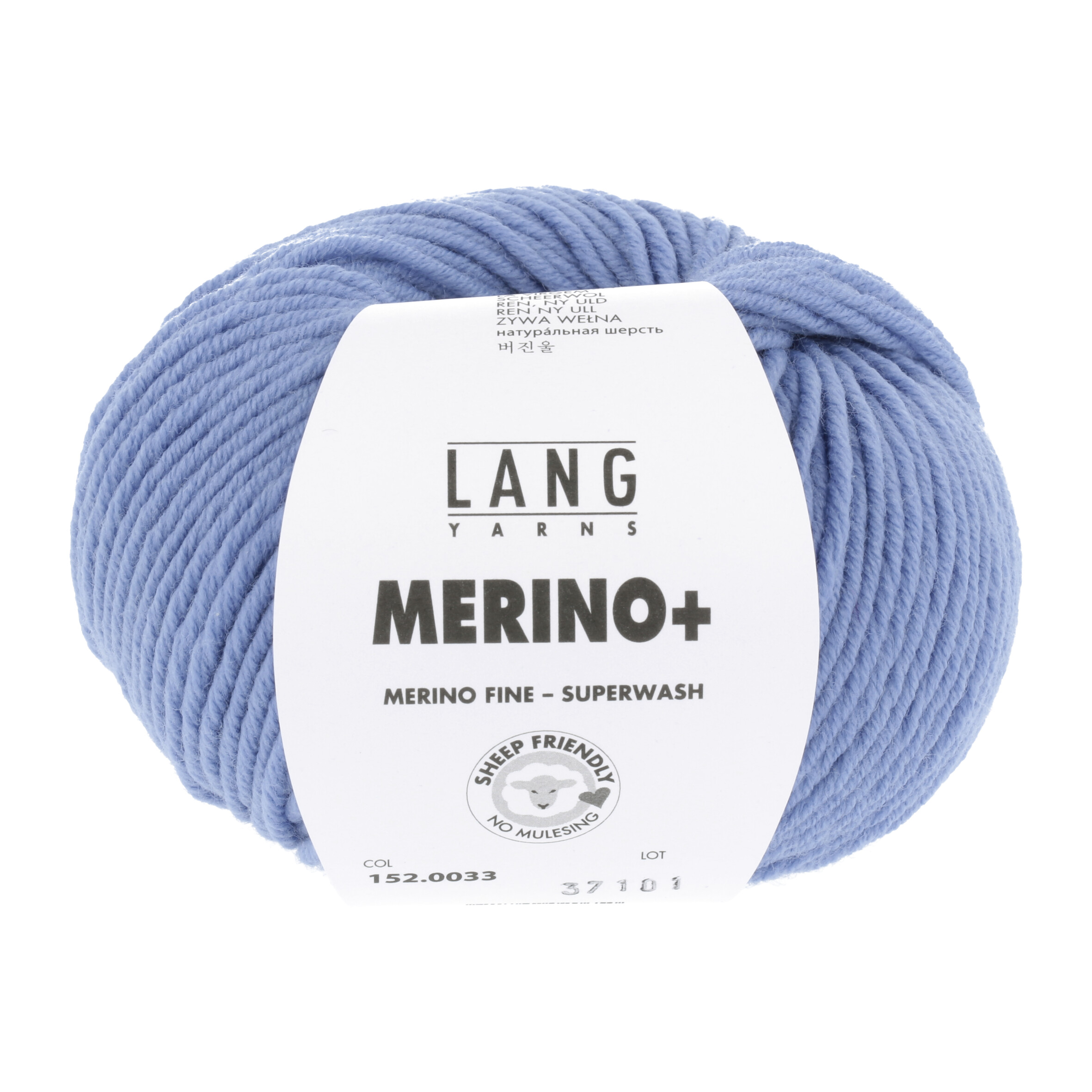LANG MERINO + 50GR 0033 MITTELBLAU