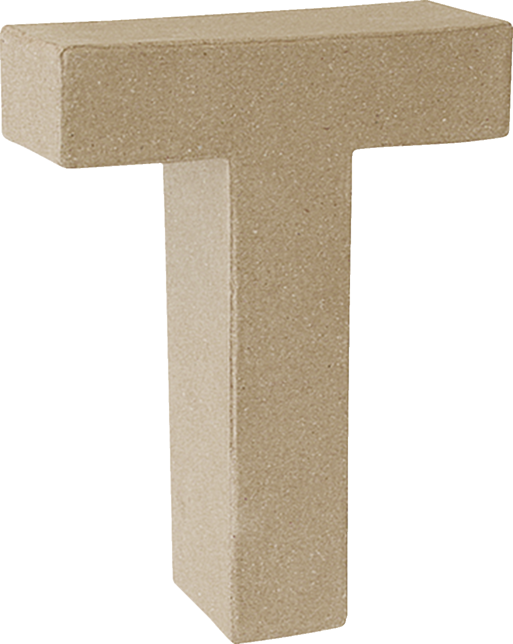 PAPP- BUCHSTABE "T" 3D 14x17,5x55CM