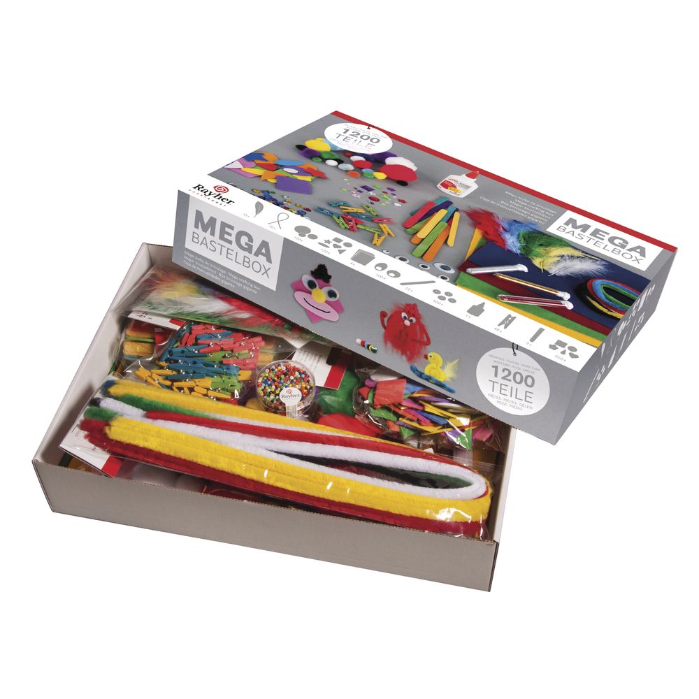 MEGA BASTELBOX 1200 TEILE MEGA BASTELBOX 1200 TEILE