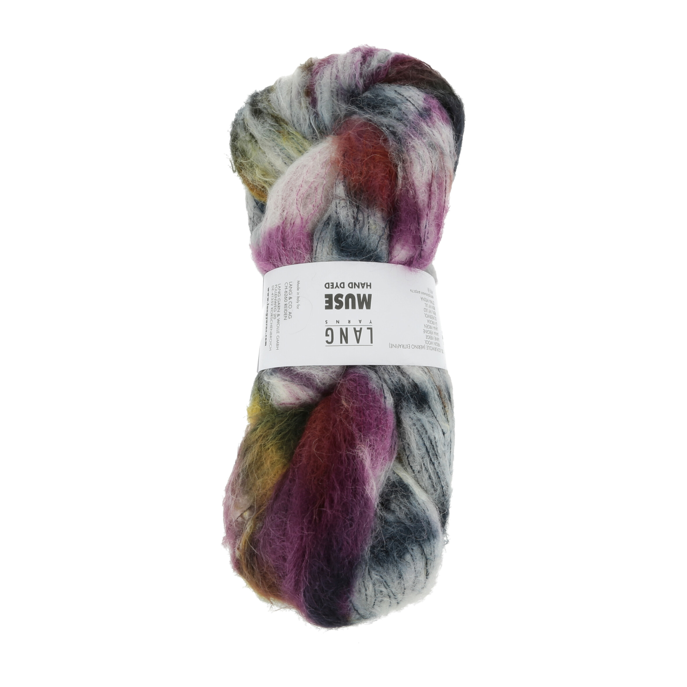LANG MUSE (HAND DYED) 0002 GELB/PINK 100GR