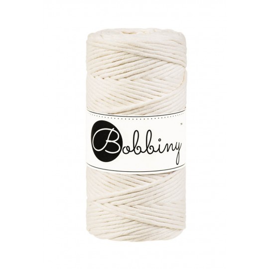 BOBBINY MAKRAMEE CORD 3MM NATURAL