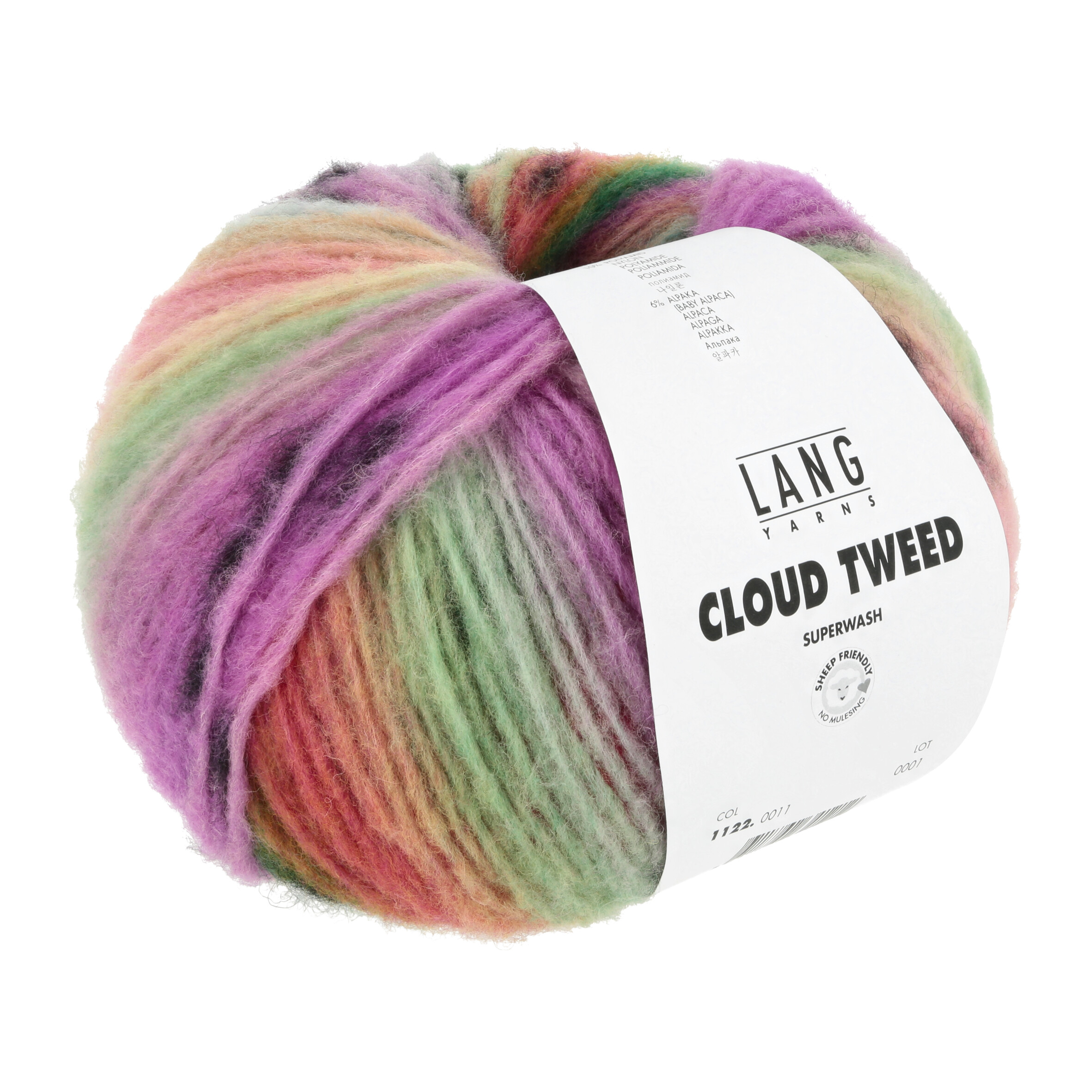 LANG CLOUD TWEED 100GR BUNT LANG CLOUD TWEED 100GR BUNT
