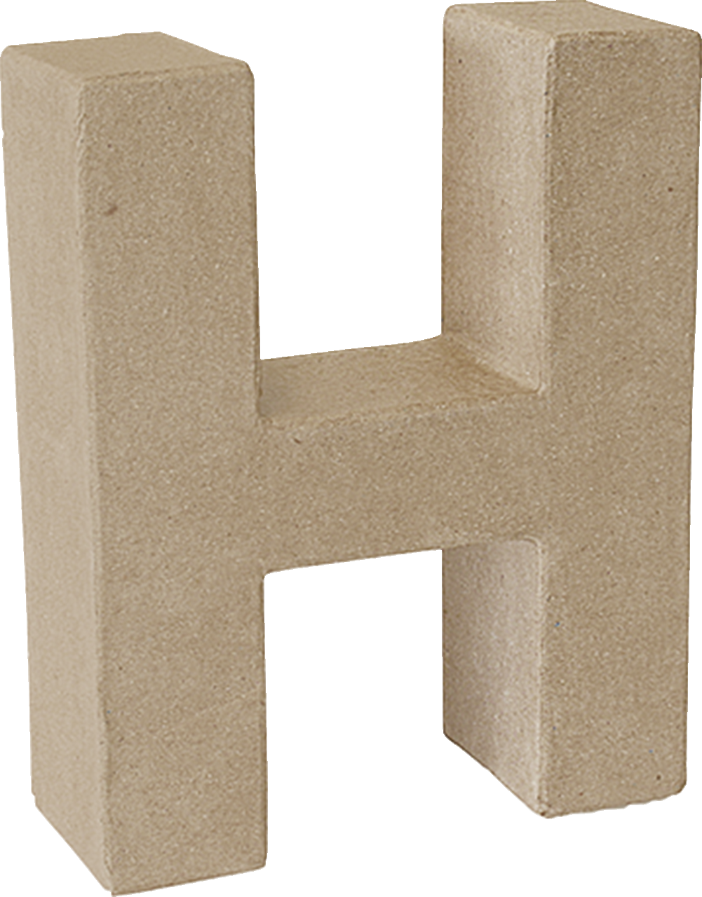 PAPP- BUCHSTABE "H" 3D 14x17,5x5,5CM