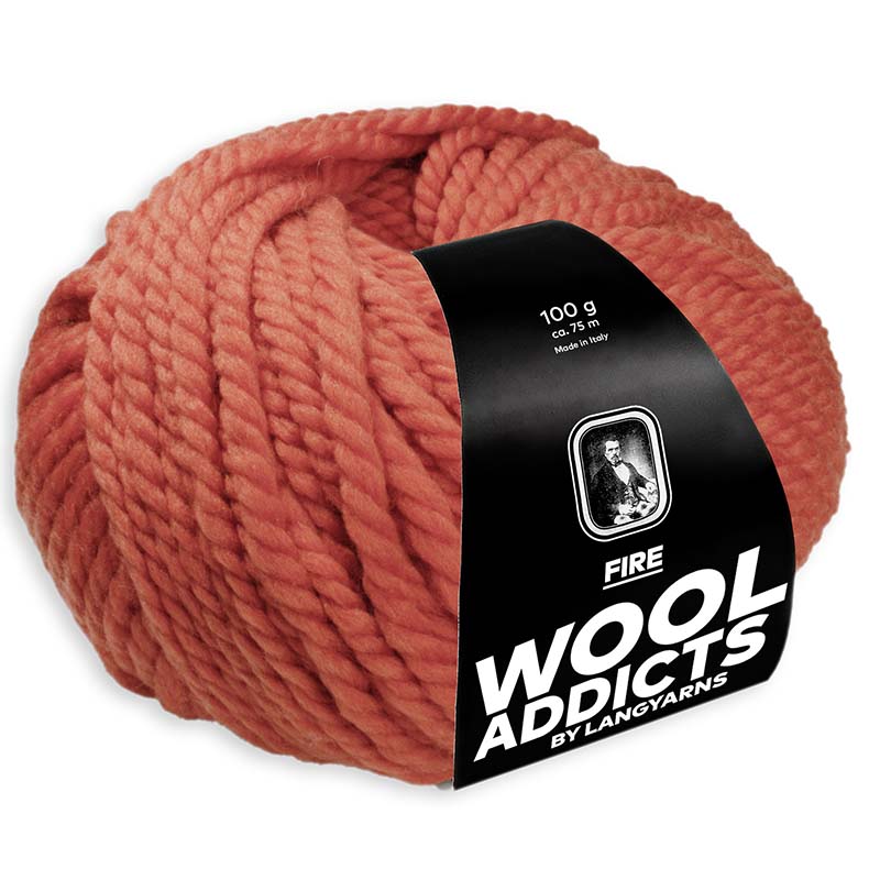 WOOLADDICTS FIRE 0075 ORANGE 100GR