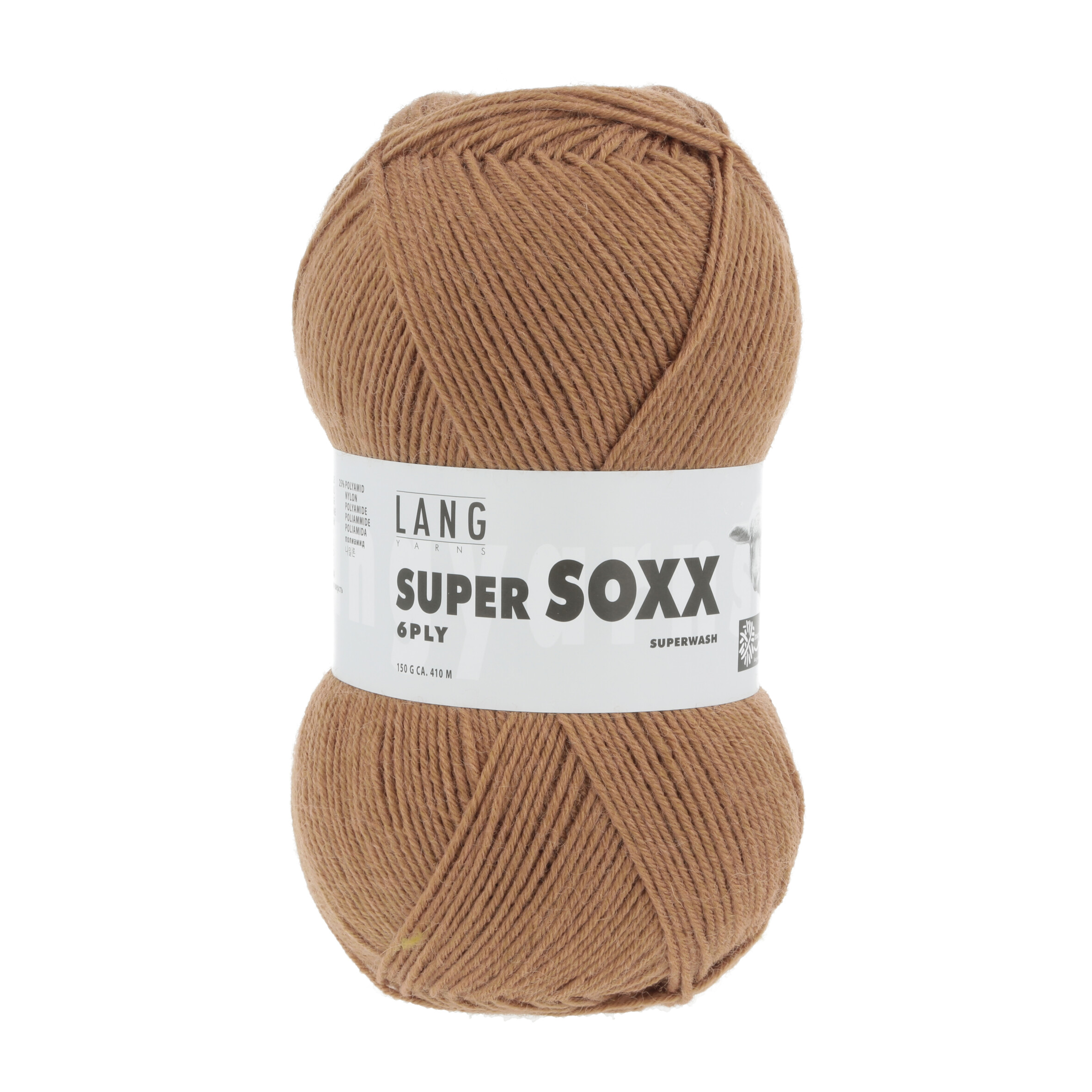 LANG SUPER SOXX 6PLY 0039 MARRONE CHIARO 150GR 