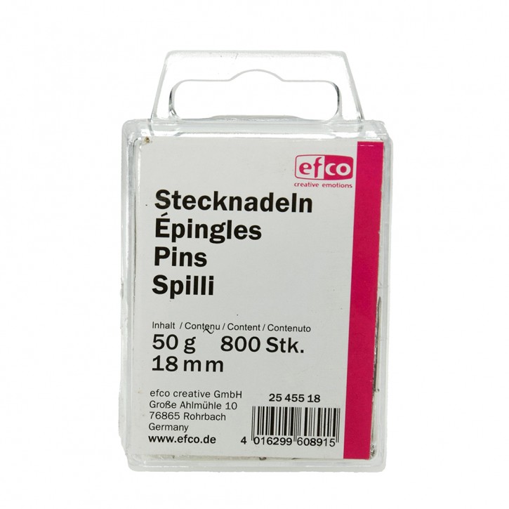 STECKNADELN 18 MM 50 GR.