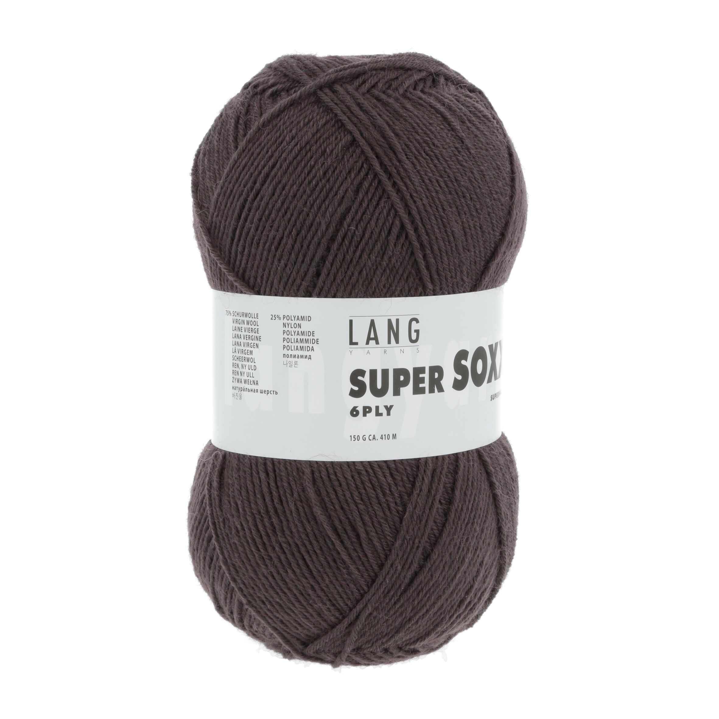 LANG SUPER SOXX  6FACH 150GR 067 BRAUN