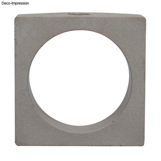 SILIKON GIEßFORM VASE QUADRAT MIT KREIS 