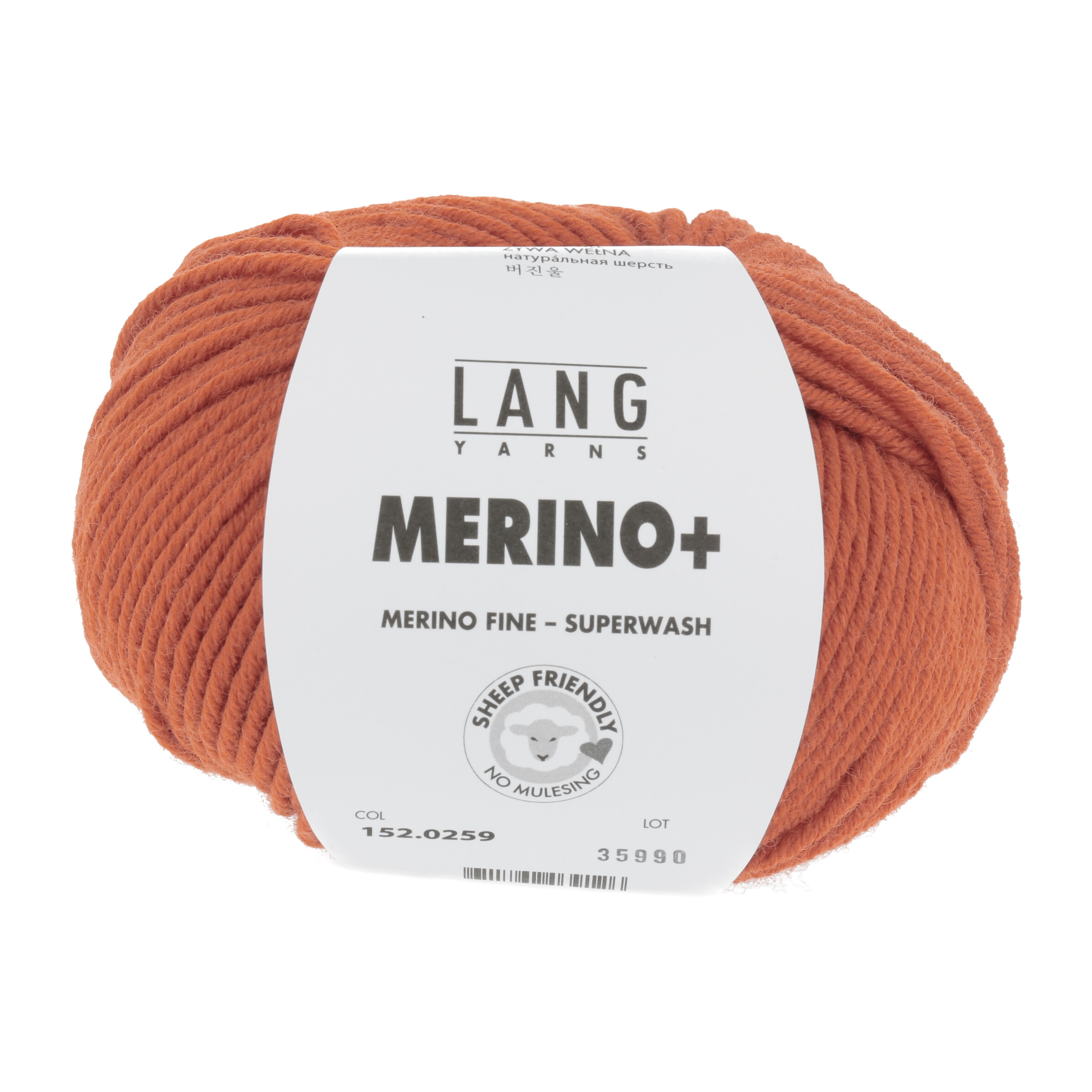 LANG MERINO + 50GR 0259 ARANCIONE