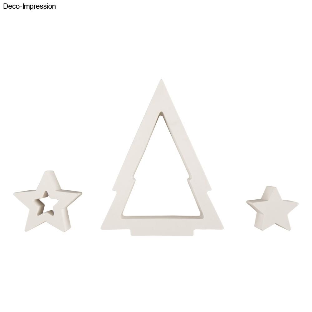 SILIKON GIEßFORM TEELICHTBAUM UND STERNE  