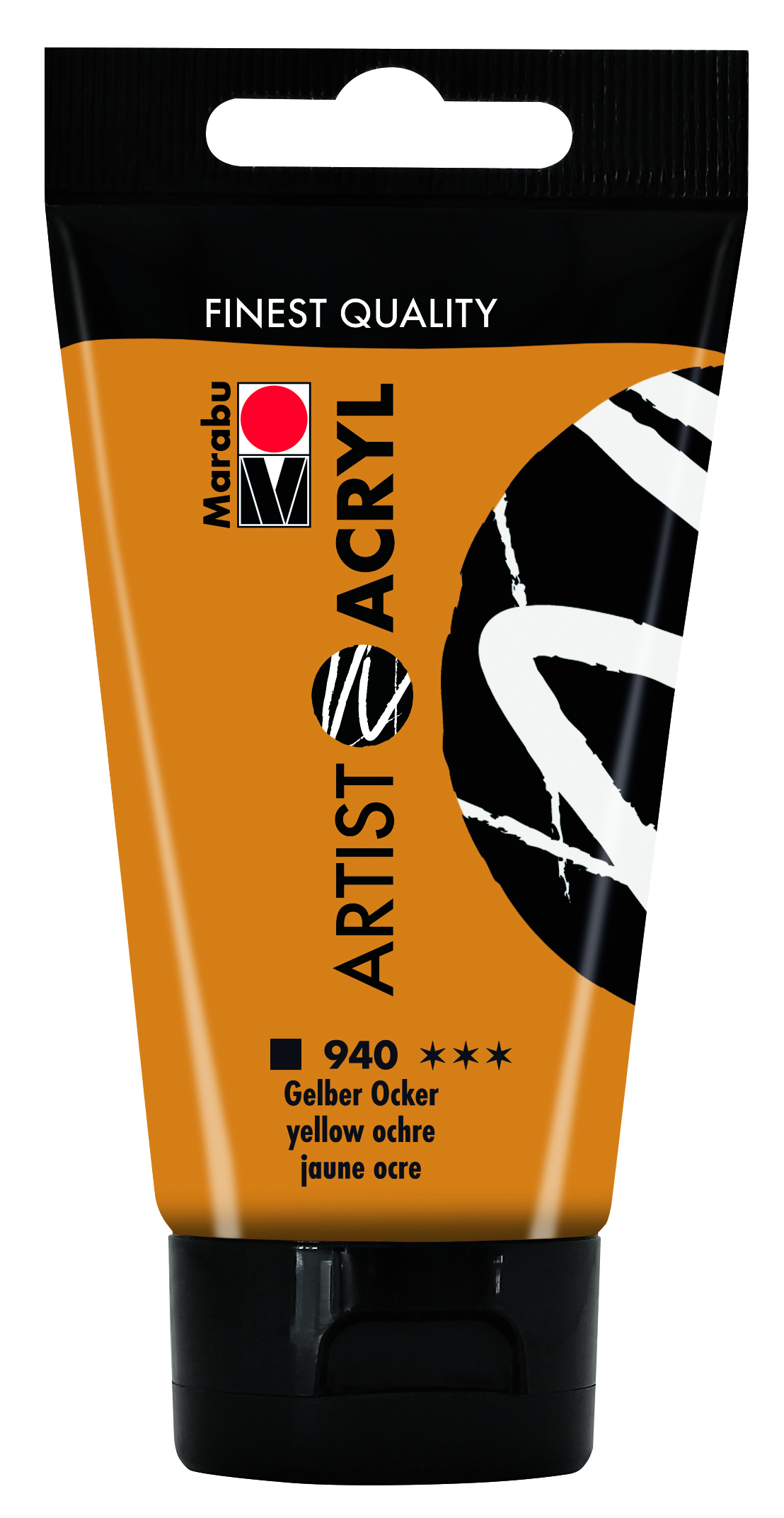 MARABU ARTIST ACRYL 940 GELBER OCKER 75ML