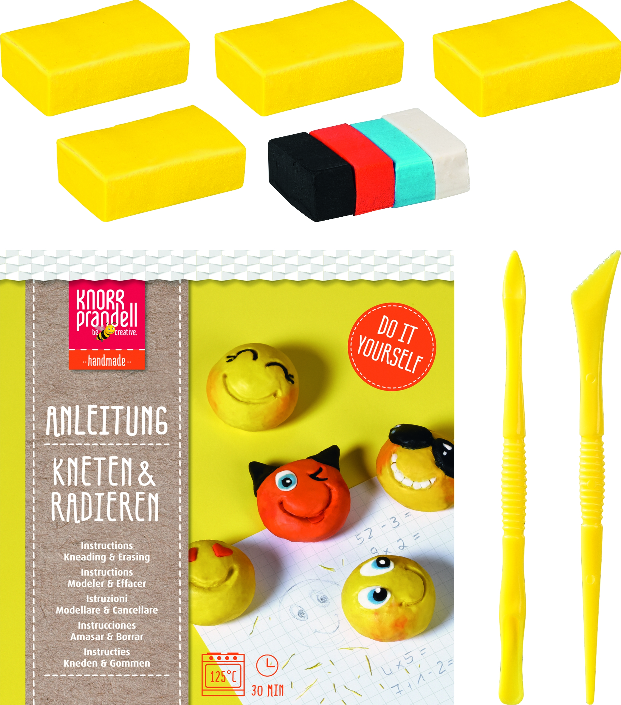 KNETEN &RADIEREN SET BE HAPPY KNETEN &RADIEREN SET BE HAPPY