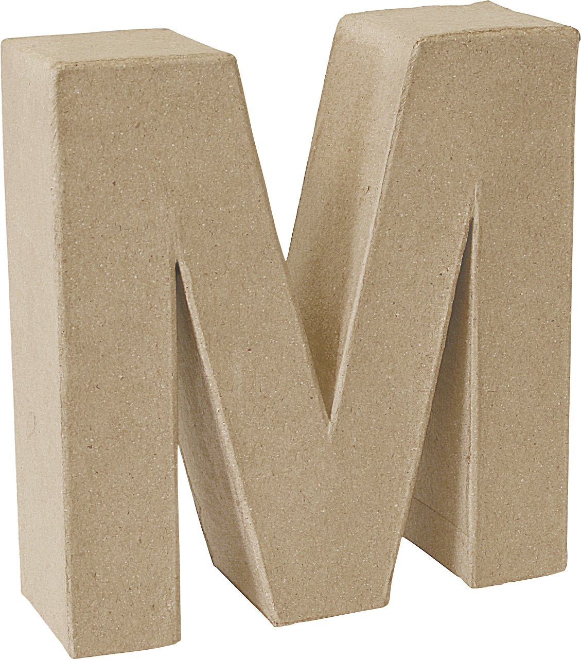 PAPP- BUCHSTABE "M" 3D 17x17,5x5,5CM