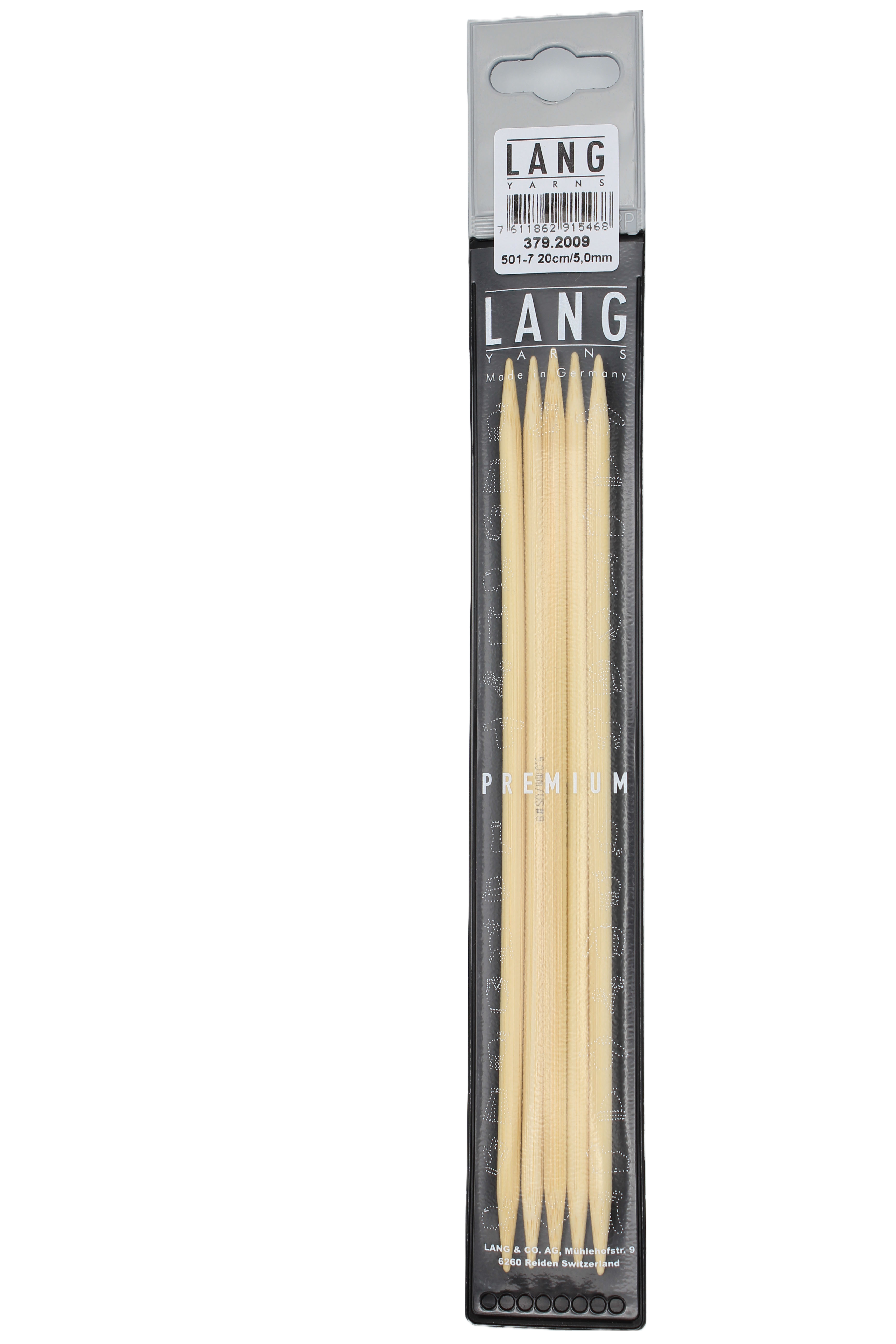 STRUMPFSTRICKNADELN, BAMBUS 20CM 5MM