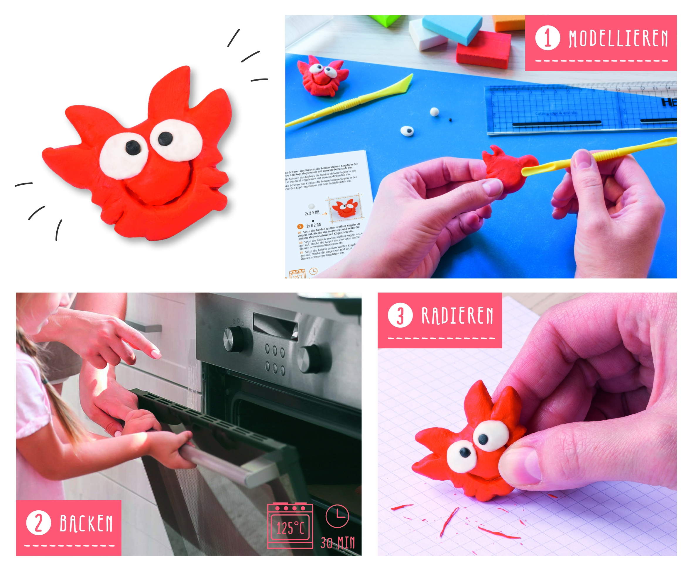 KNETEN &RADIEREN SET MONSTER KNETEN &RADIEREN SET MONSTER