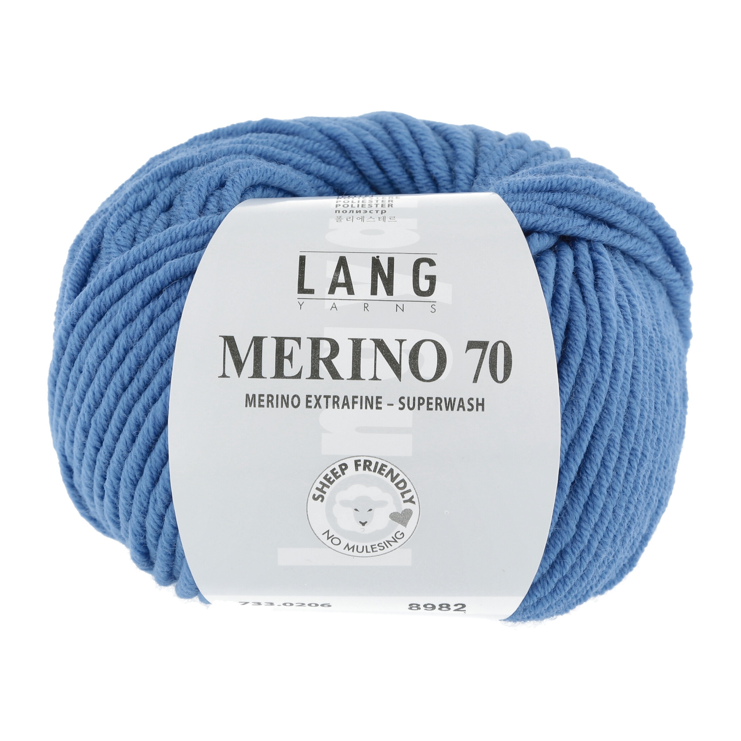 LANG MERINO 70 50GR 0206 BLAU