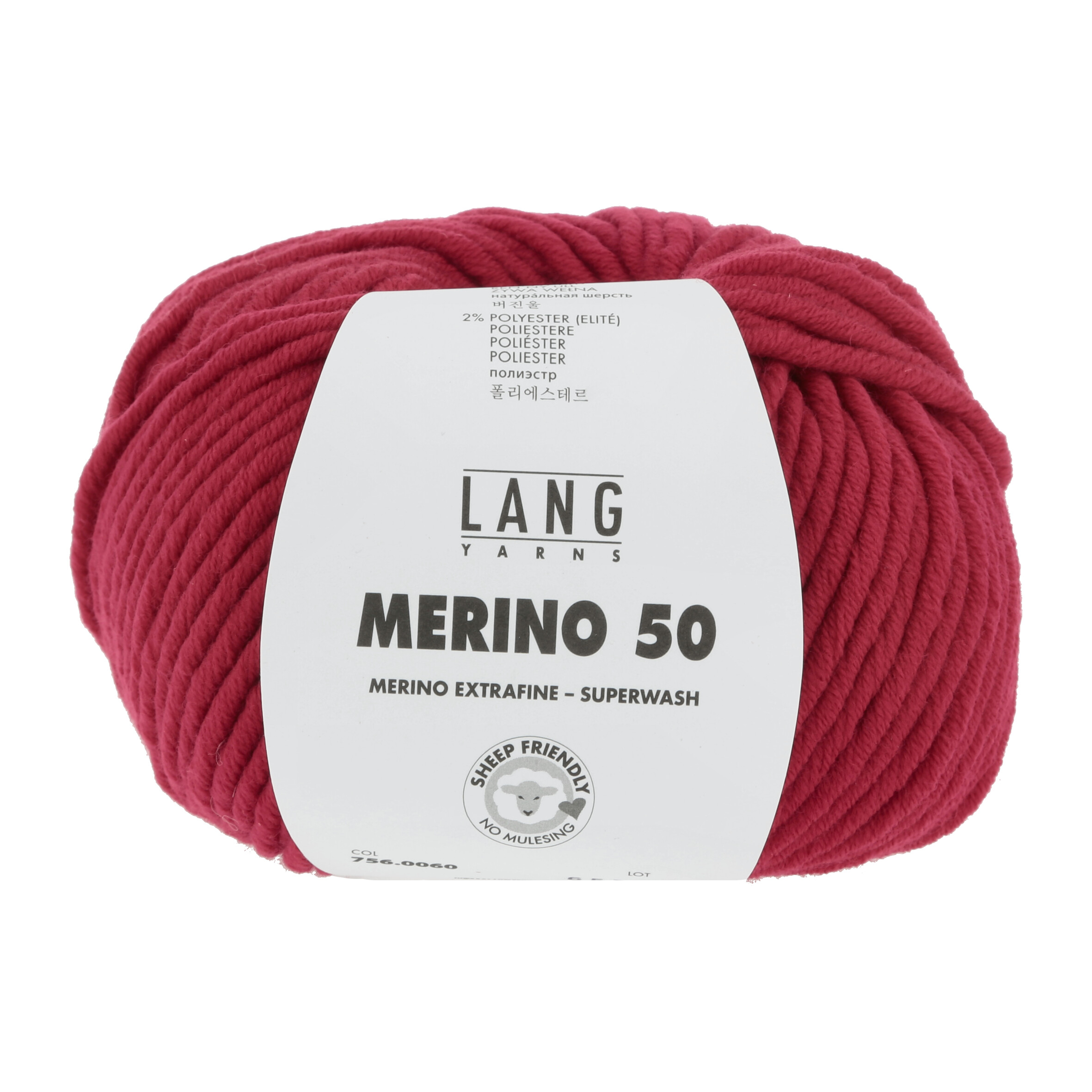 LANG MERINO 50 100GR 0060 ROT