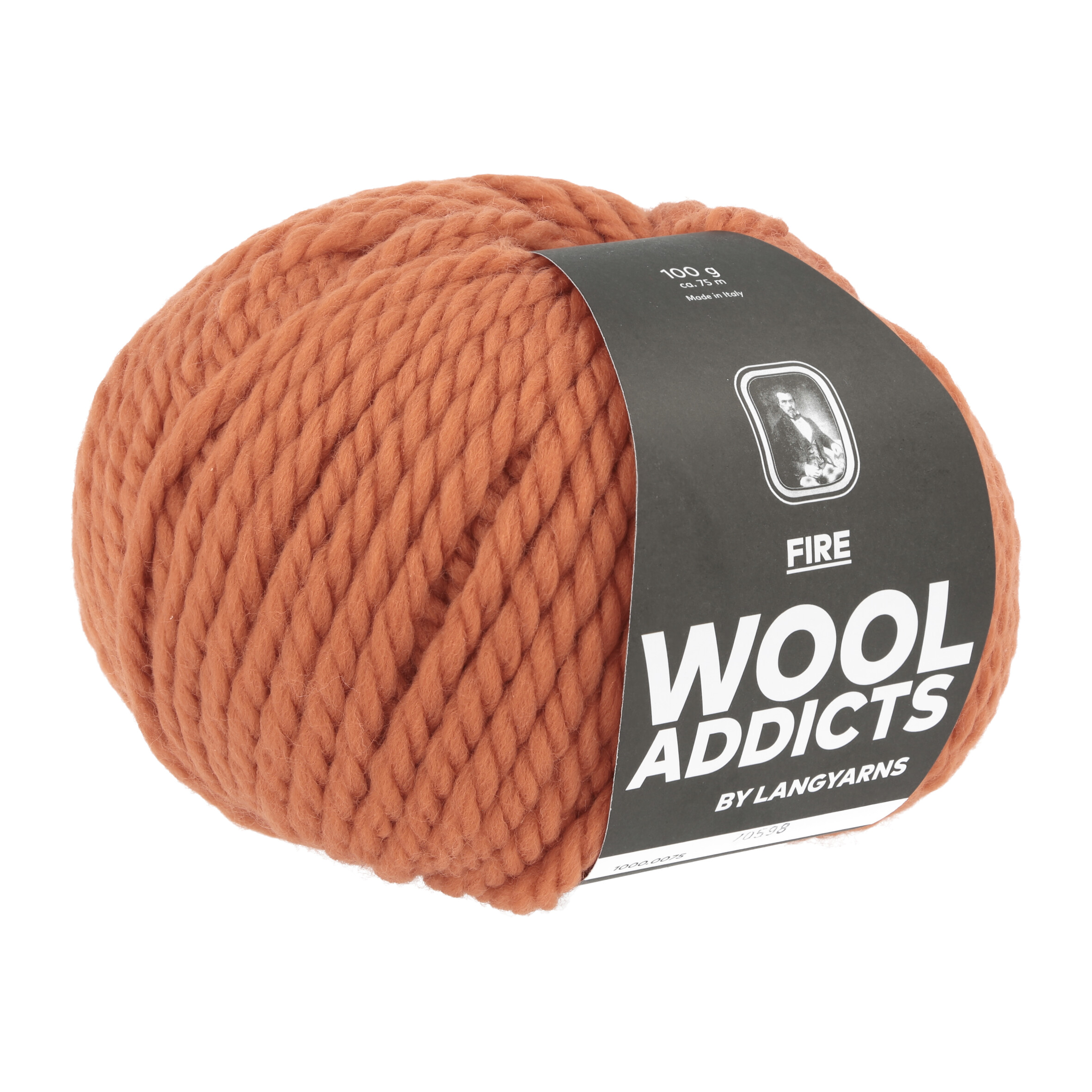 WOOLADDICTS FIRE 0075 ORANGE 100GR