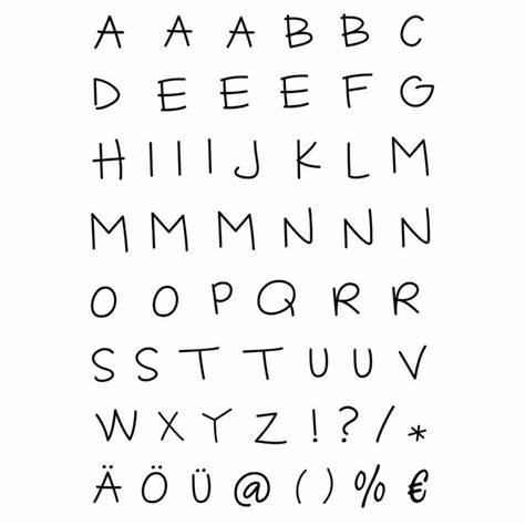 STEMPEL CLEAR ALPHABET GROßBUCHSTABEN 55- TEILIG