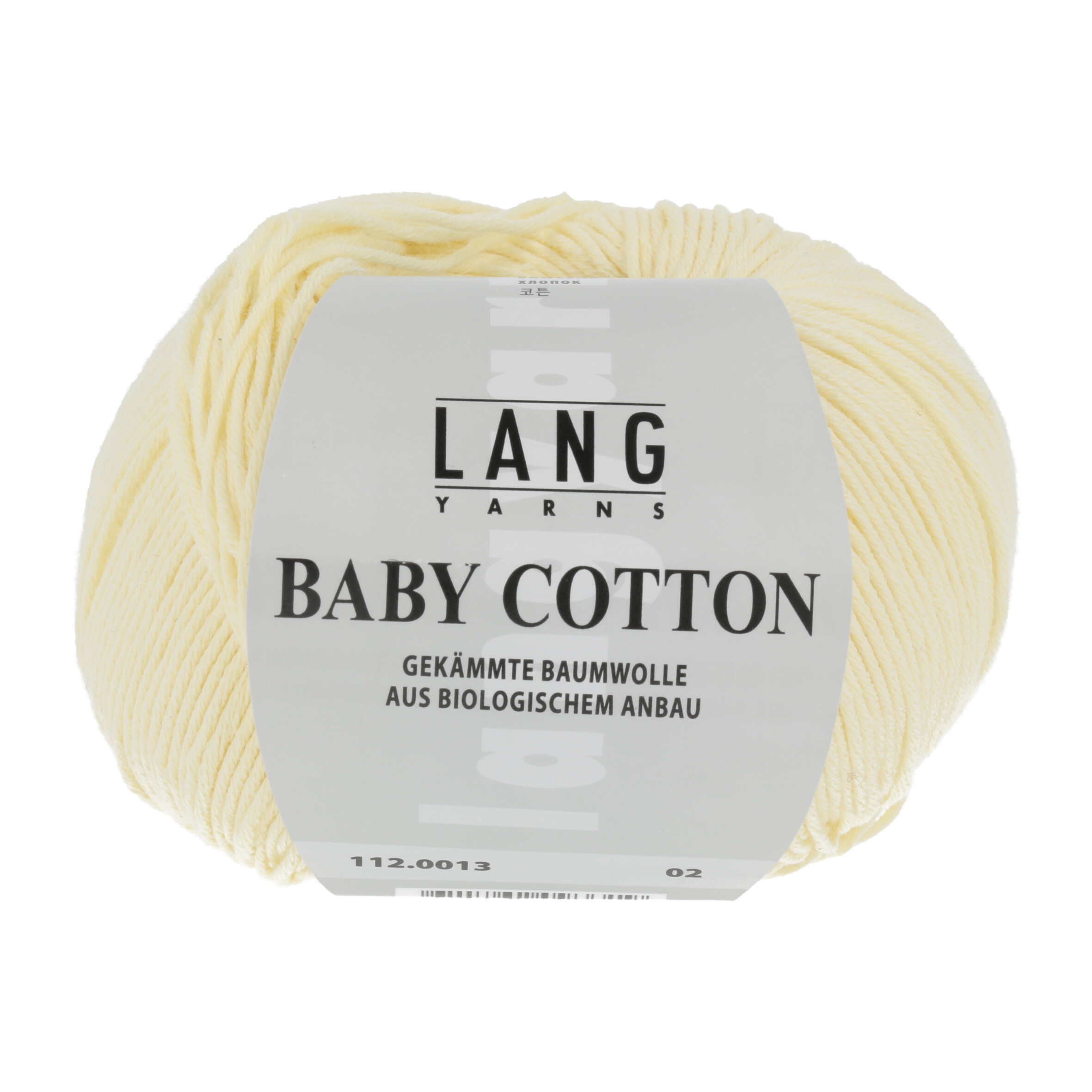 LANG BABY COTTON BIO 50GR 0013 HELLGELB