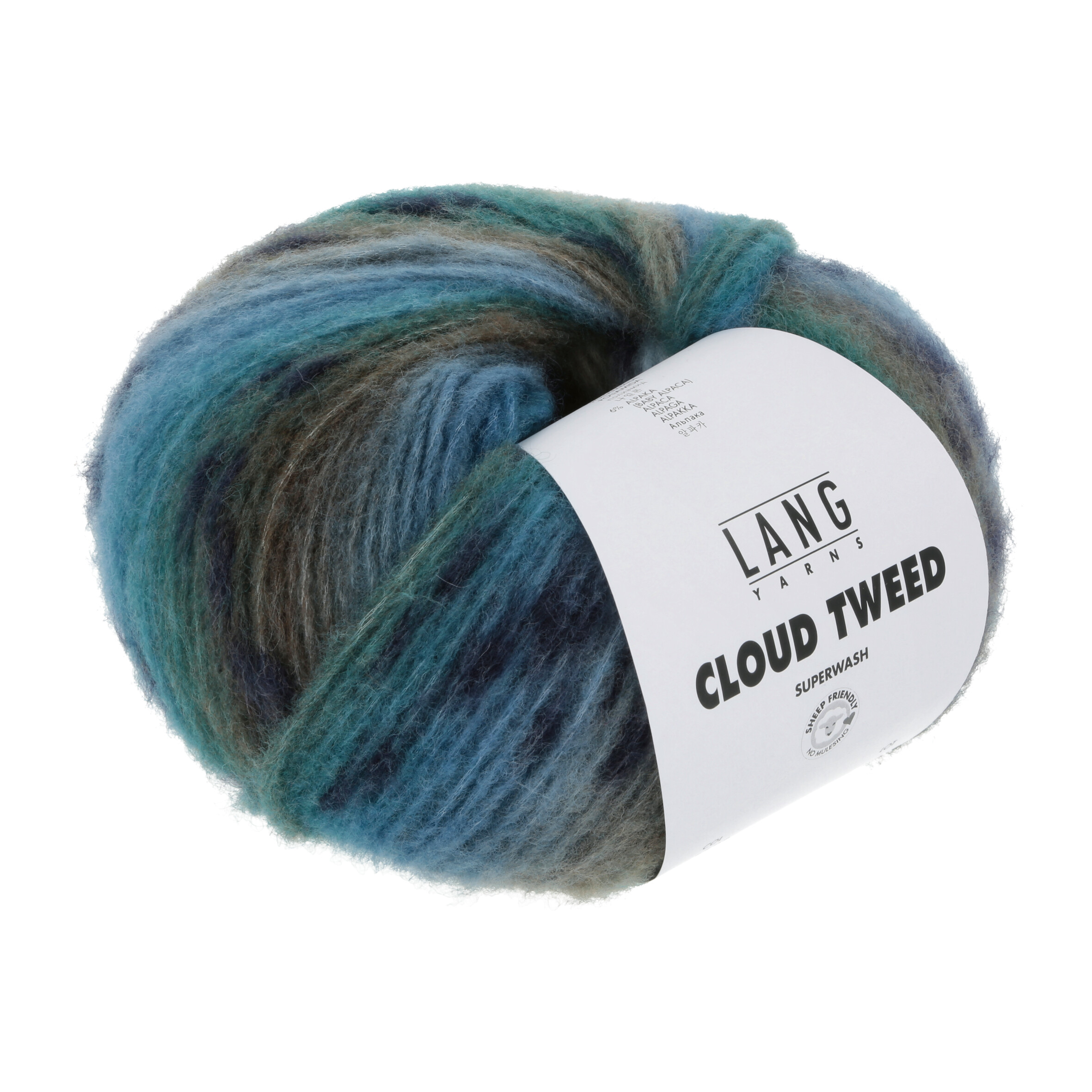 LANG CLOUD TWEED BLAU- MIX 100GR LANG CLOUD TWEED BLAU- MIX 100GR