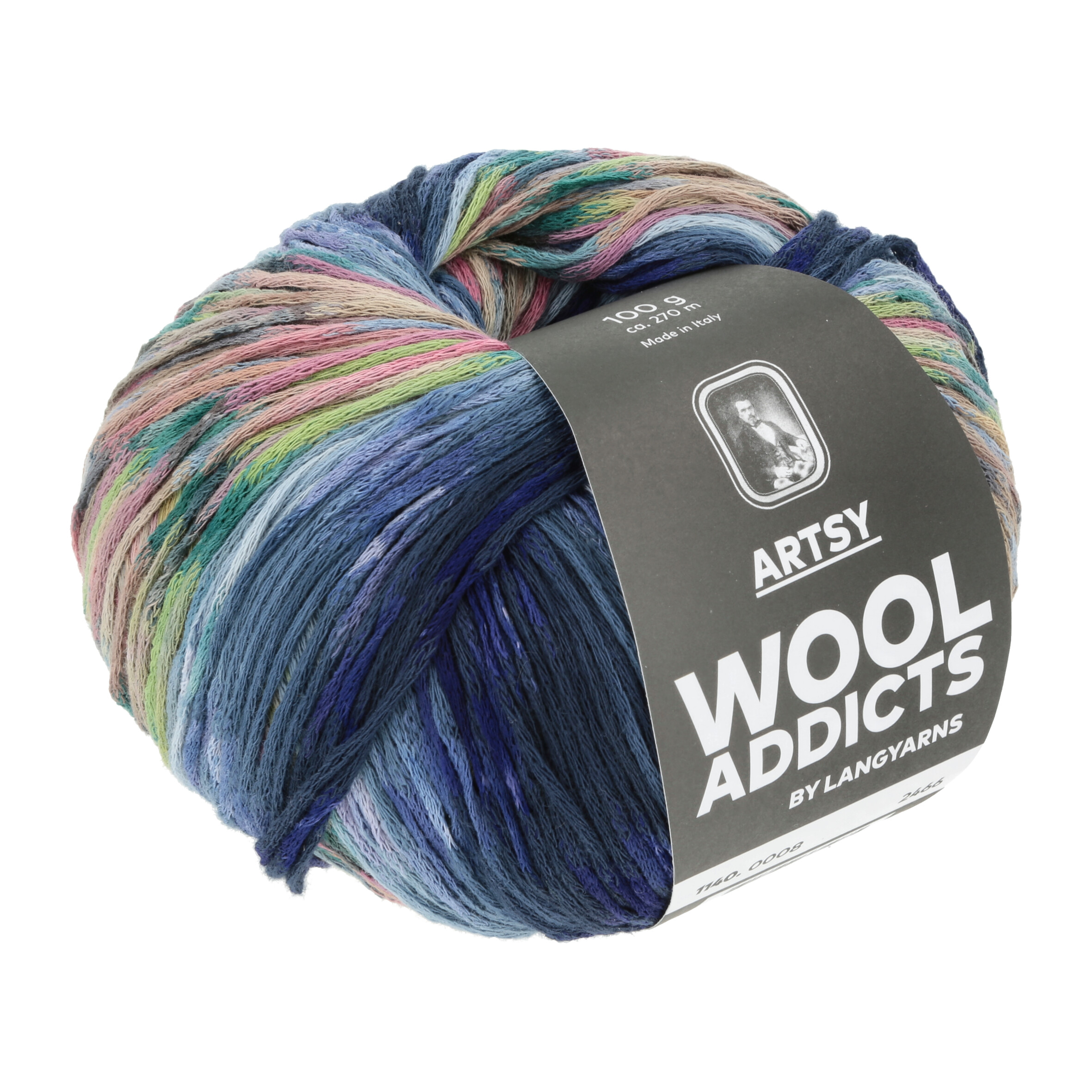 WOOL ADDICTS ARTSY 100GR. BUNT 0008 WOOL ADDICTS ARTSY 100GR. BUNT 0008