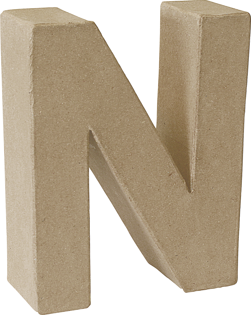 LETTERA DI CARTONE "N" 3D 14X17,5X5,5CM