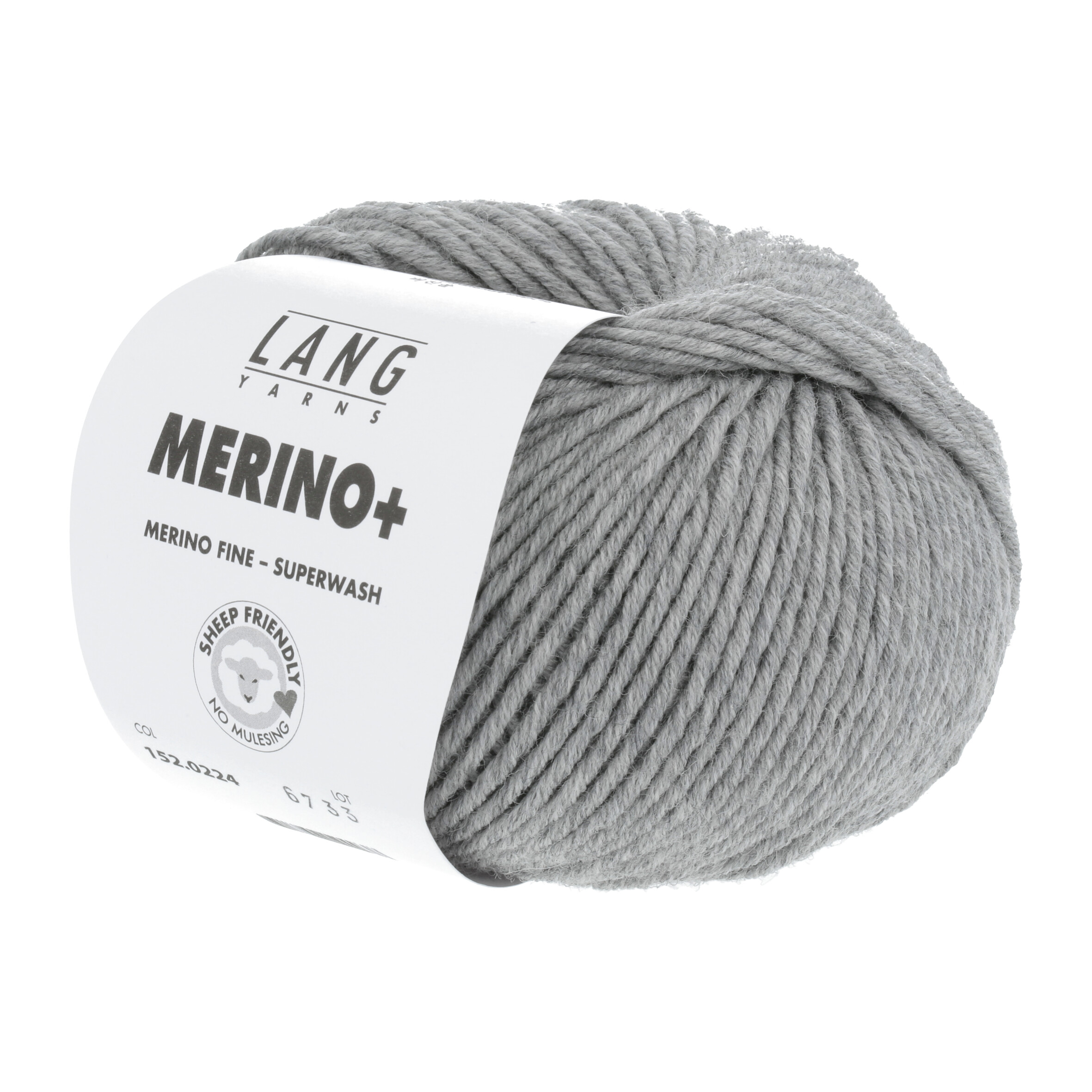 LANG MERINO + 50GR 0224 HELLGRAU