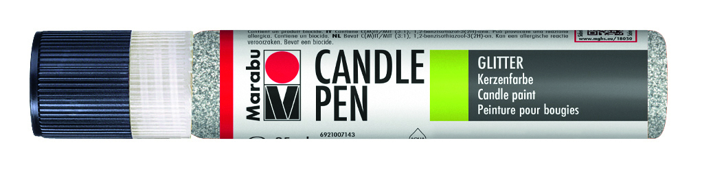 MARABU GLITTER PEN 582 SILBER