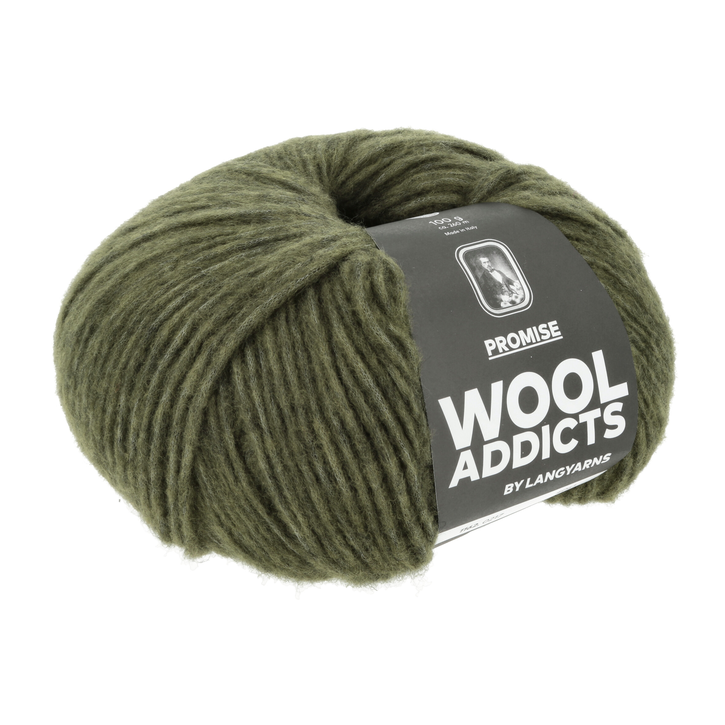 LANG WOOL ADDICTS PROMISE 217 OLIVGRÜN 100GR