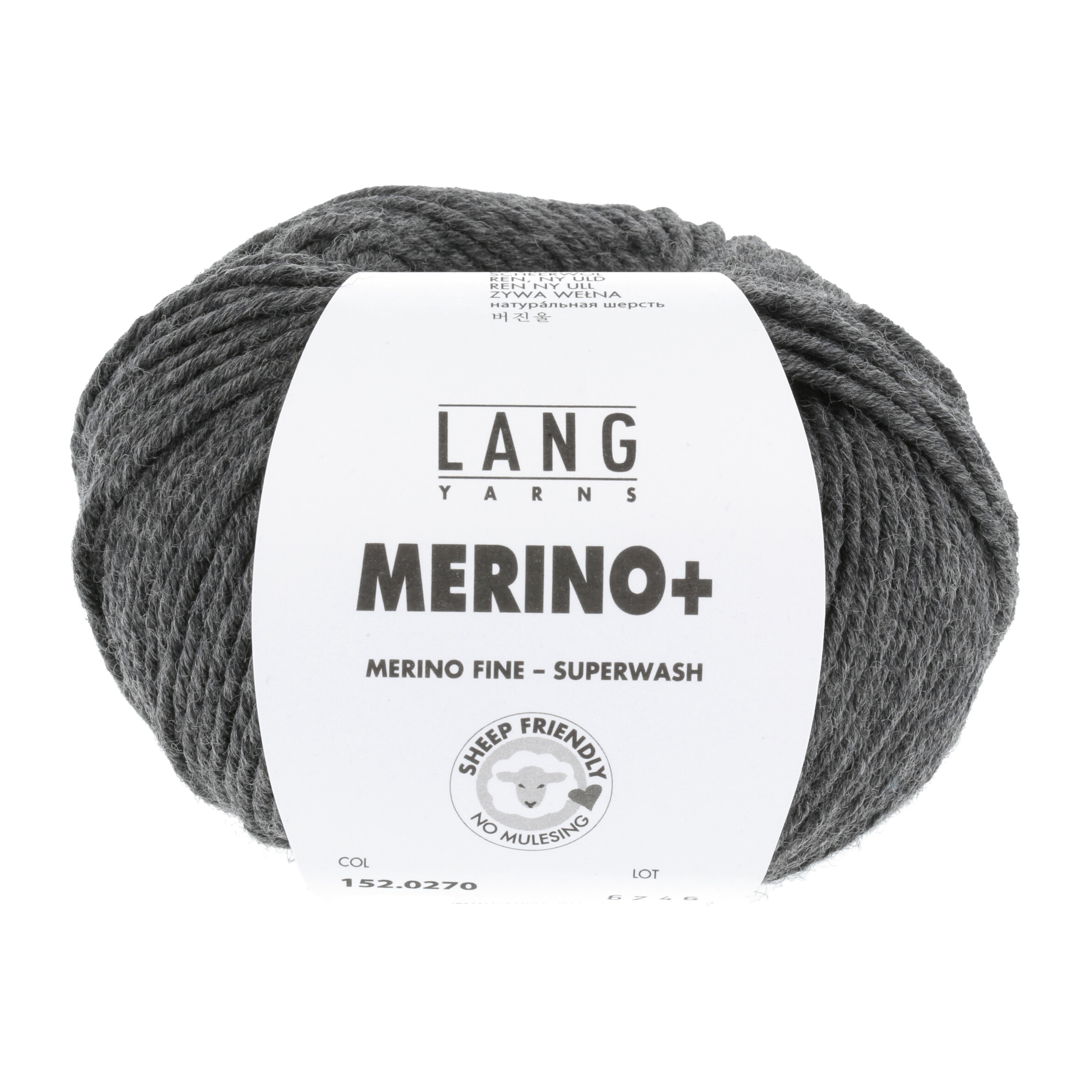 LANG MERINO + 50GR 0270 MITTELGRAU