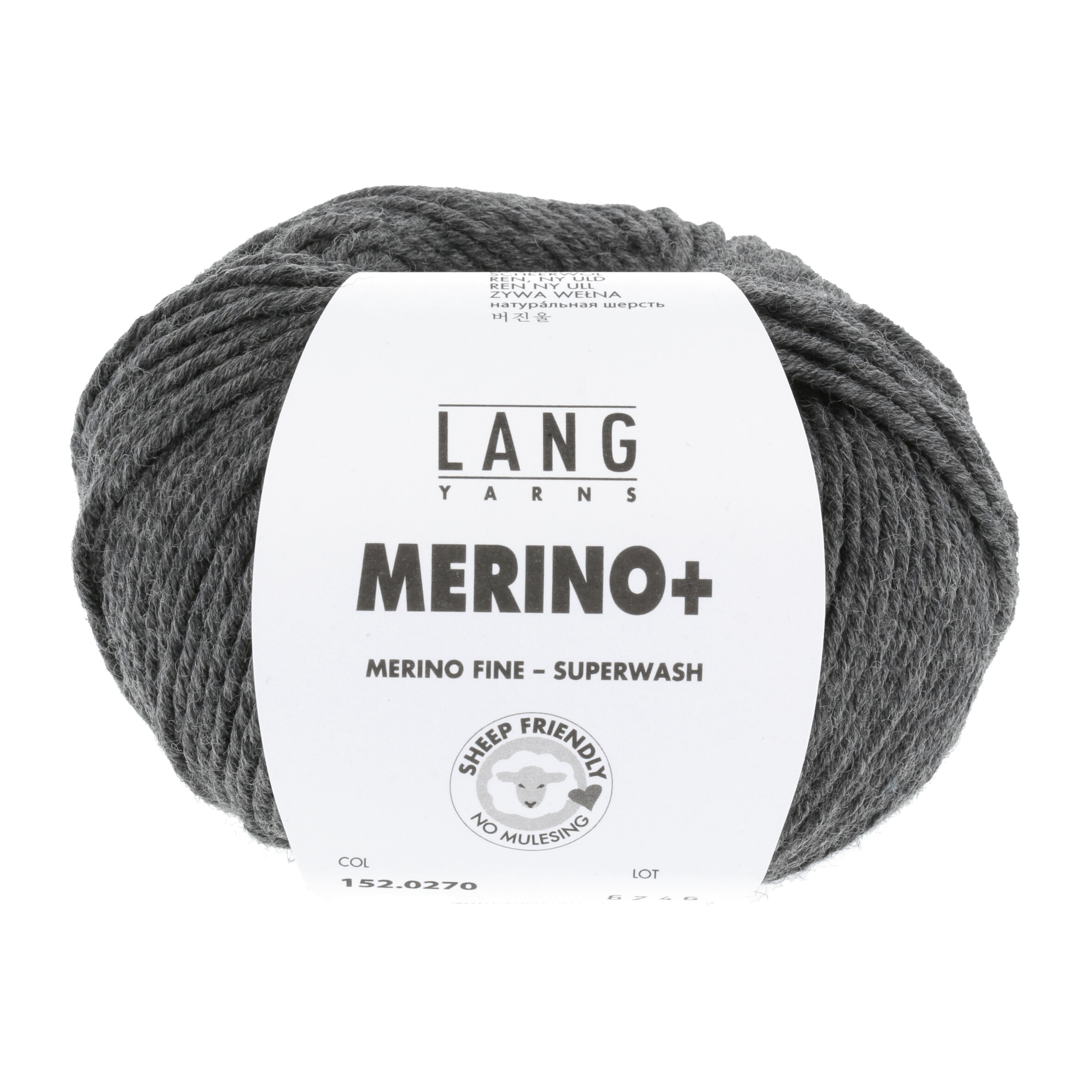 LANG MERINO + 50GR 0270 GRIGIO