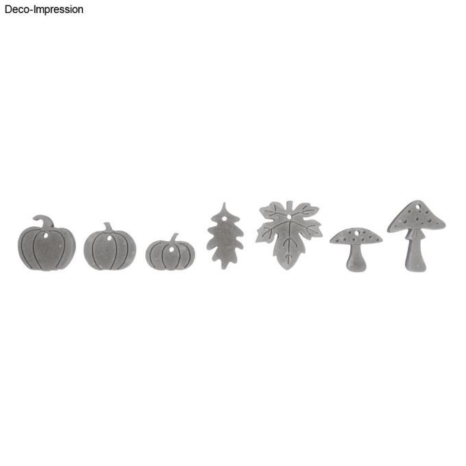 GIEßFORM KÜRBIS + PILZ + BLATT