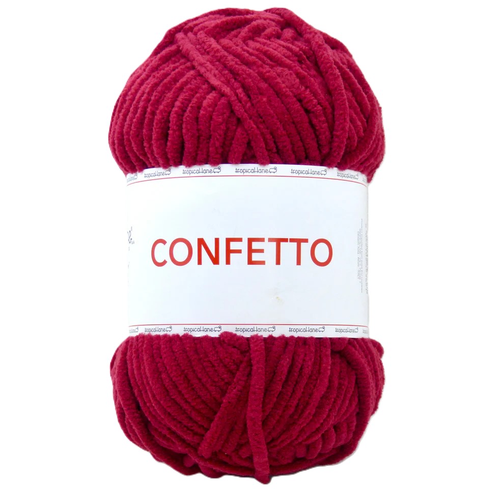 CONFETTO 100GR 23 DUNKELROT