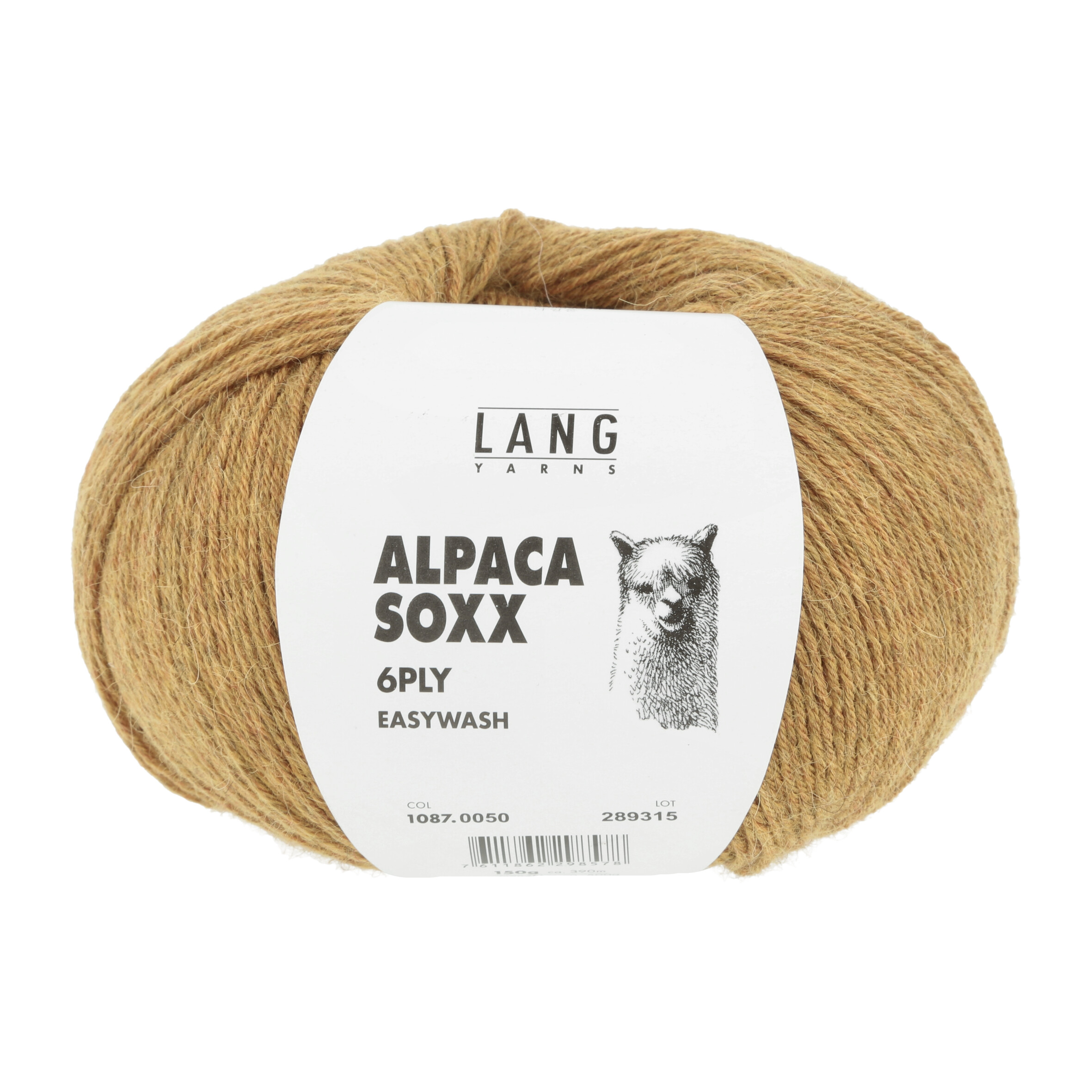 LANG ALPACA SOXX 6-FACH 150GR 0050 DUNKELGELB 