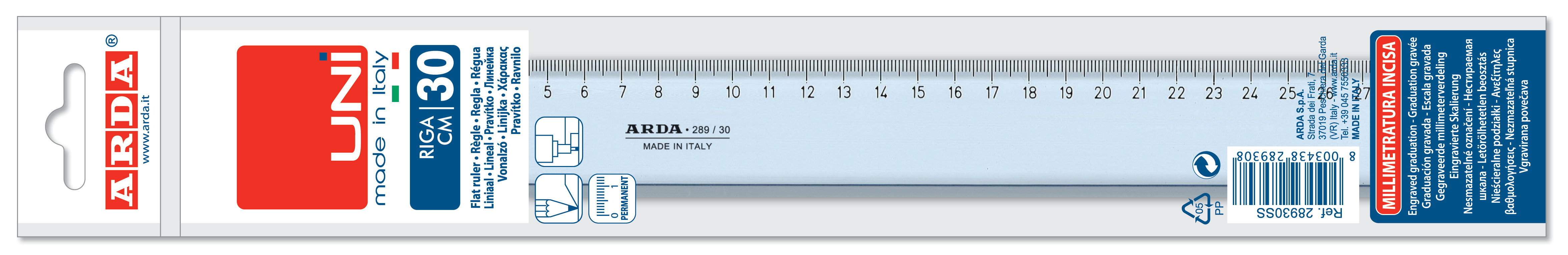 LINEAL 30 CM 