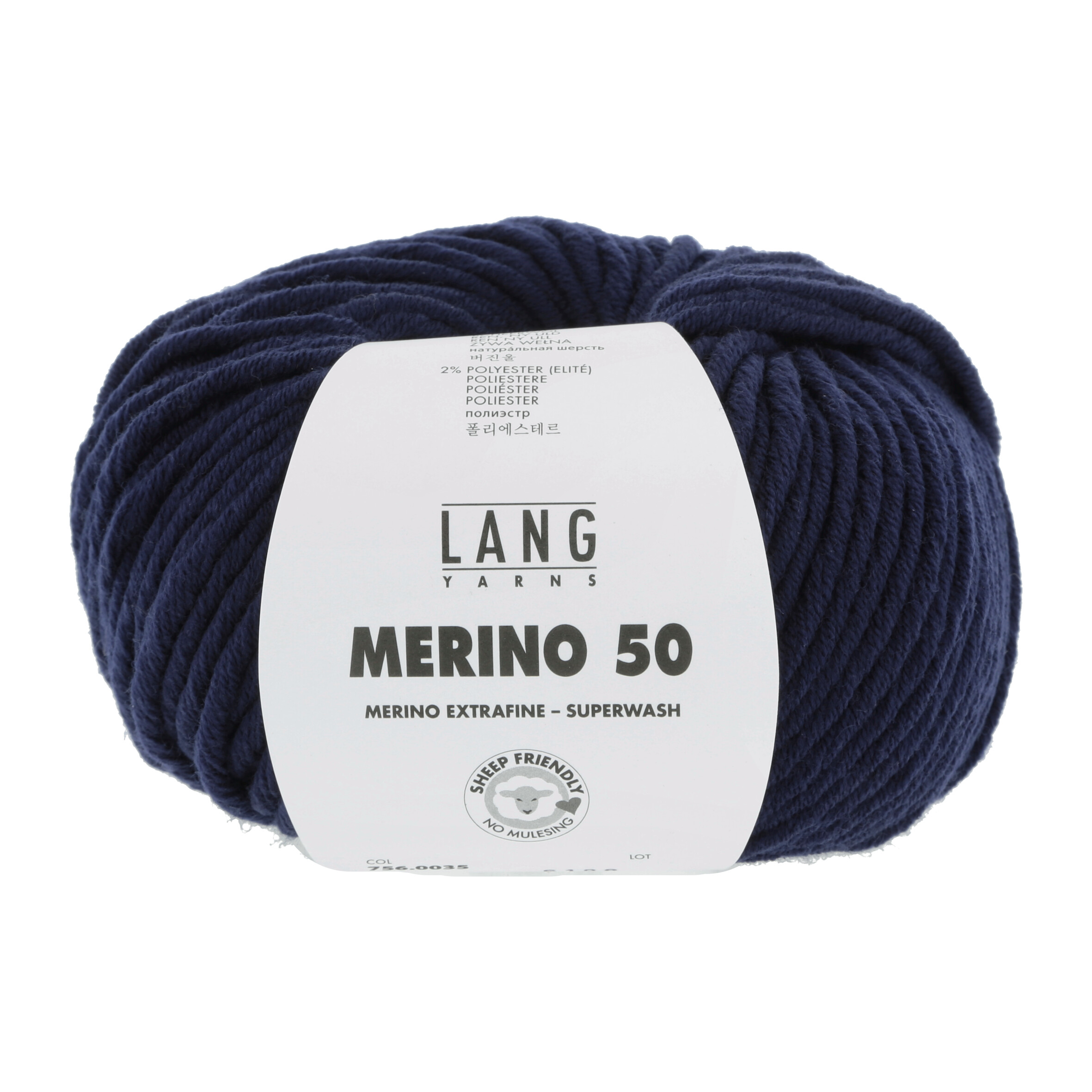 LANG MERINO 50 100GR 0035 MARINE