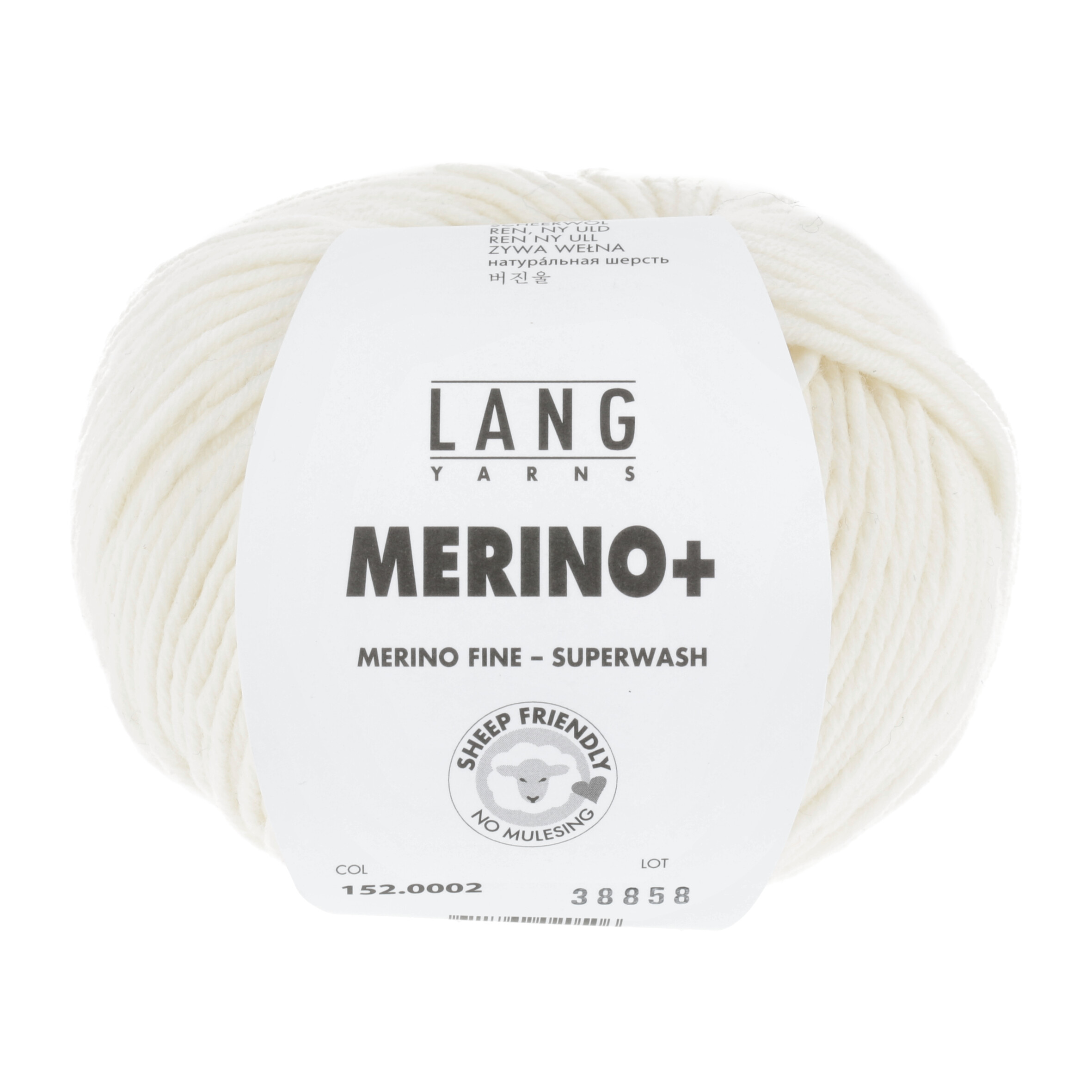 LANG MERINO + 50GR 0002 BIANCO NATURALE