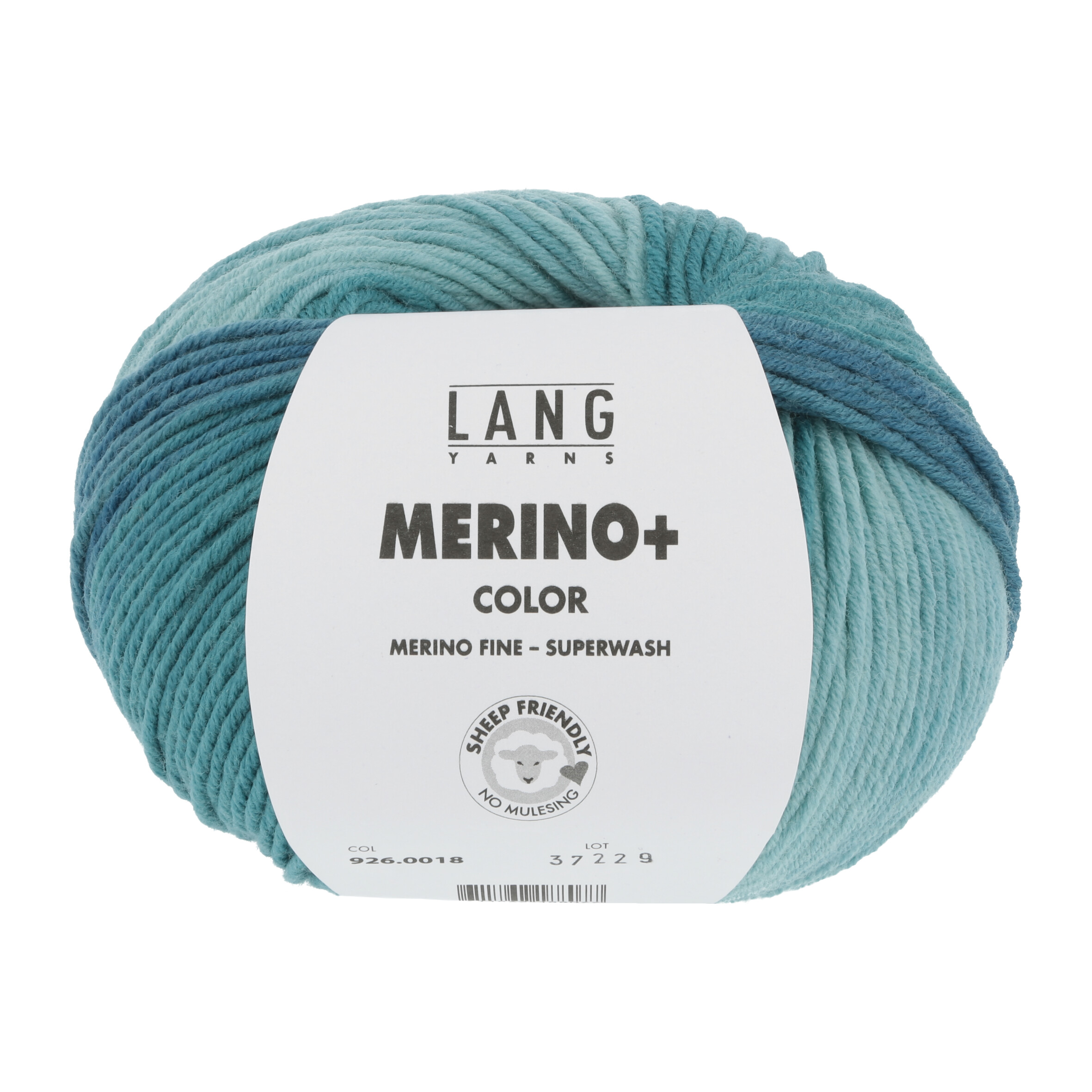LANG MERINO + 100GR 0018 TÜRKIS MELLIERT