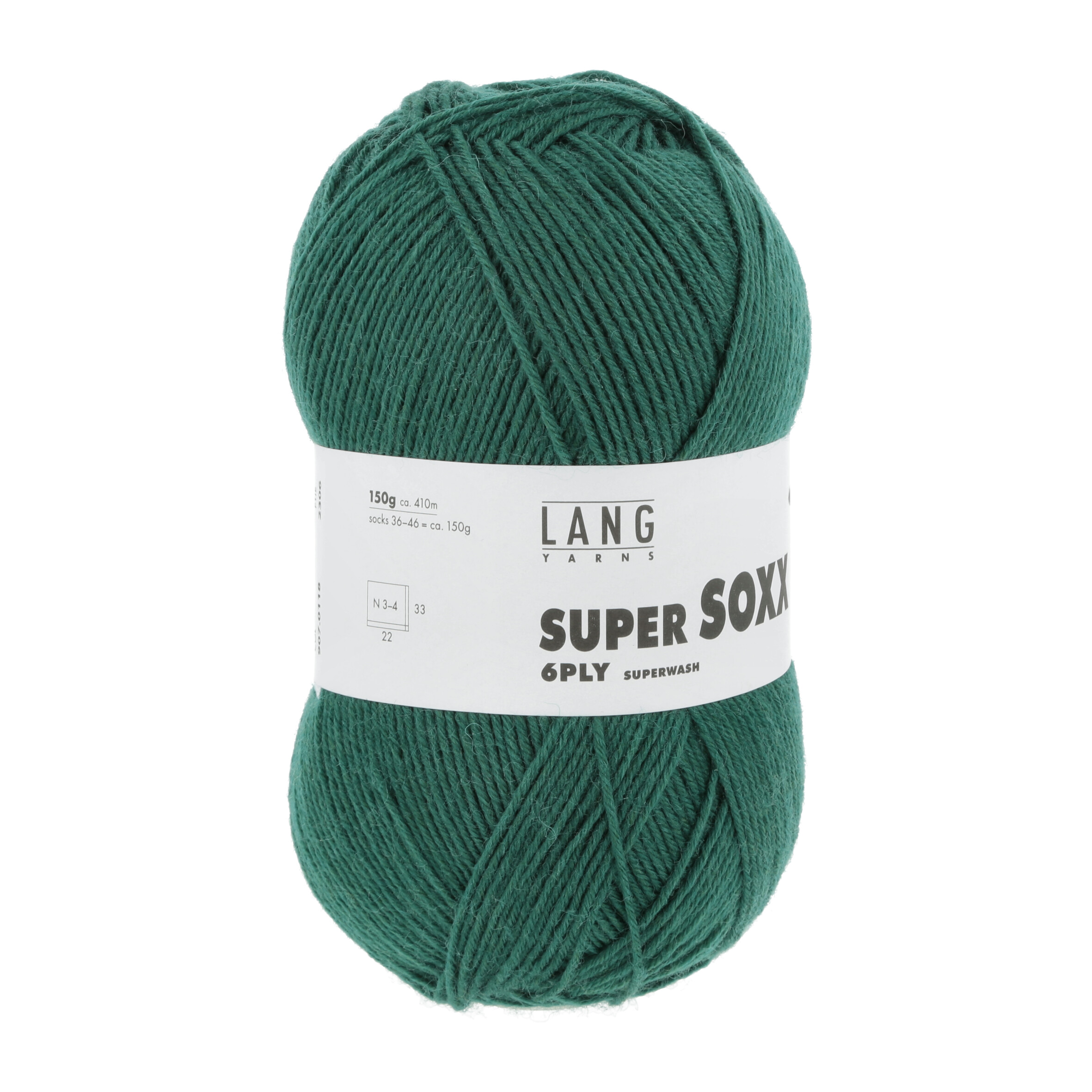 LANG SUPER SOXX  6PLY 0118 VERDE 150GR