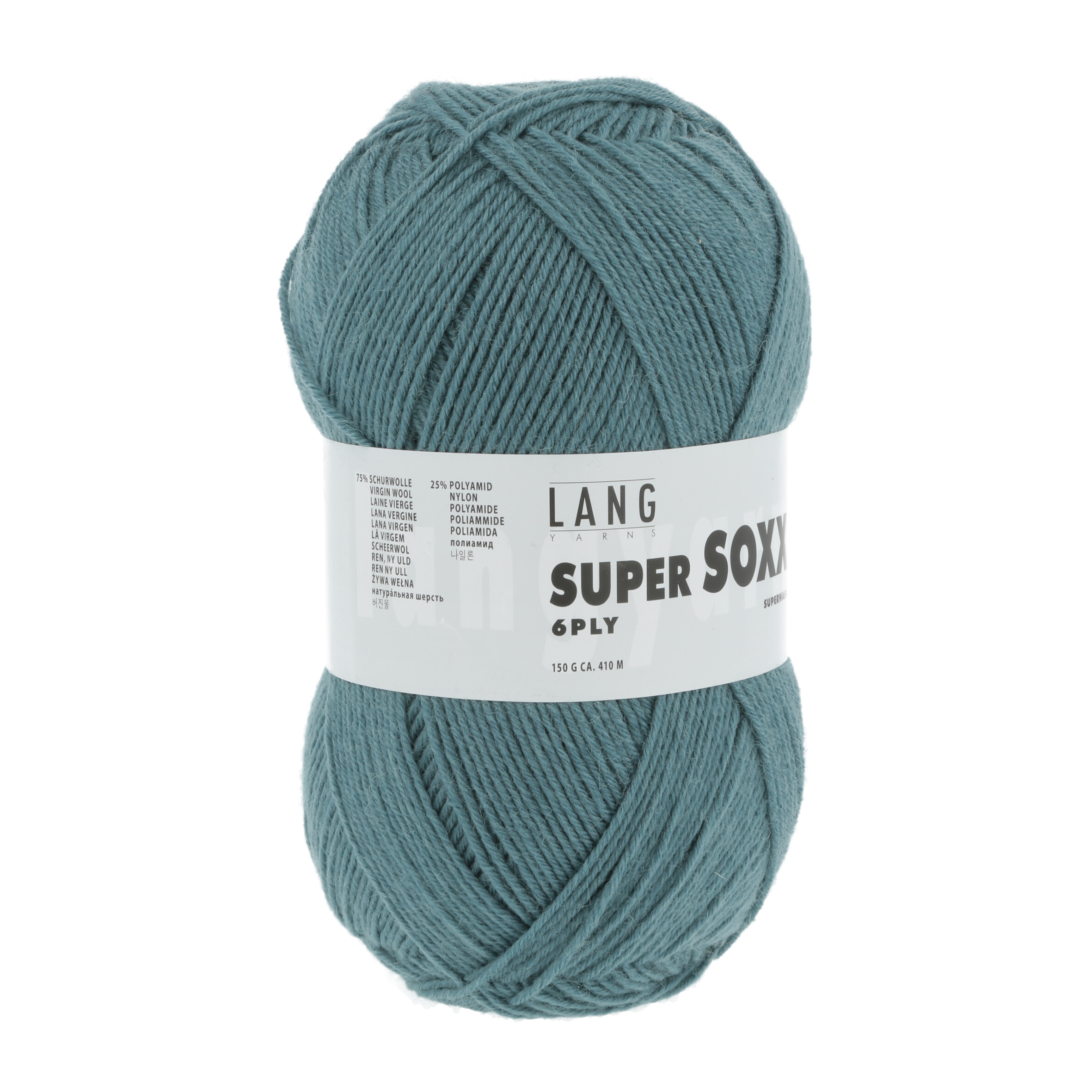 LANG SUPER SOXX  6FACH 150GR 088 PETROL