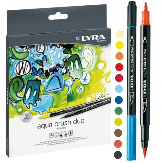 LYRA AQUA BRUSH DUO 12 PENNARELLI