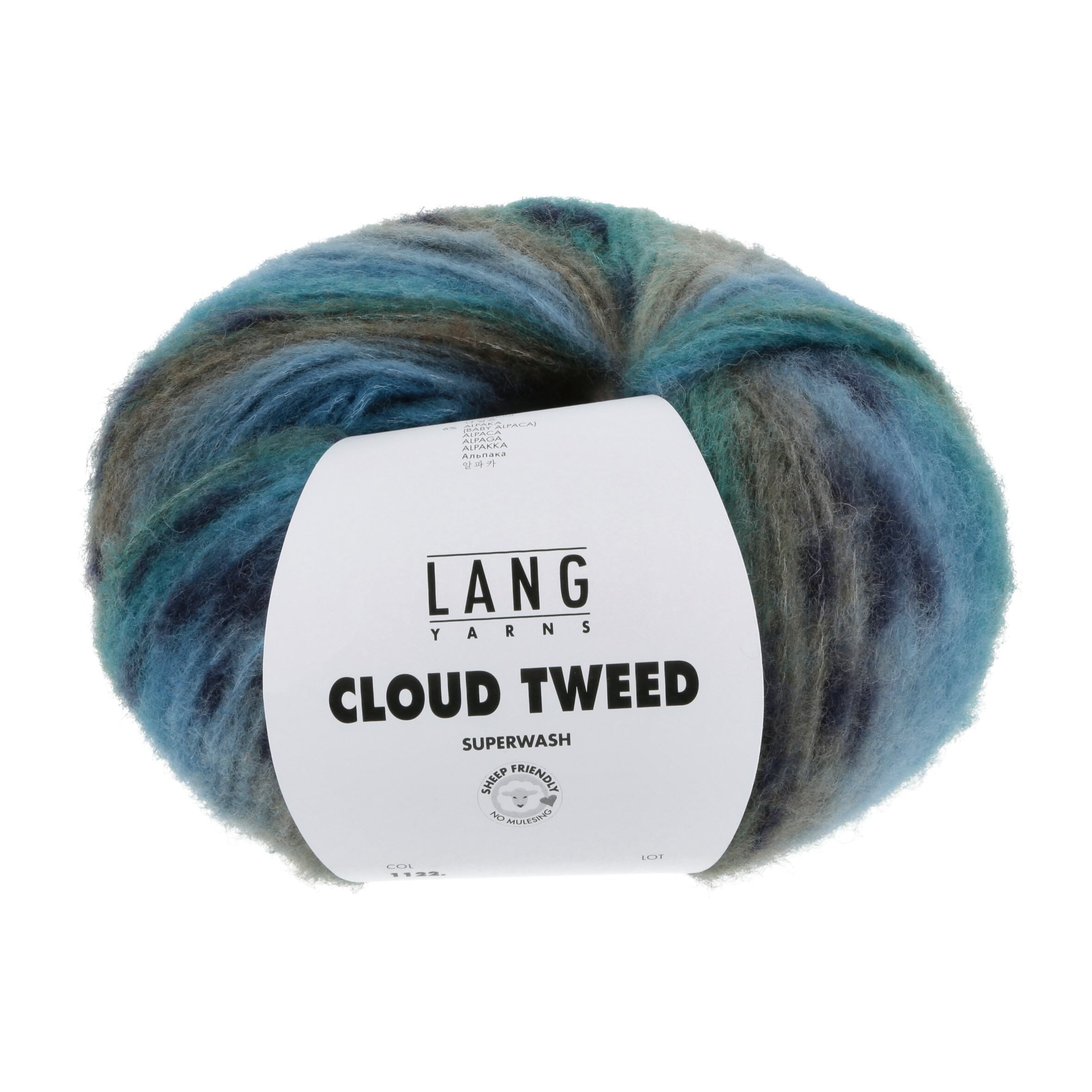 LANG CLOUD TWEED BLAU- MIX 100GR